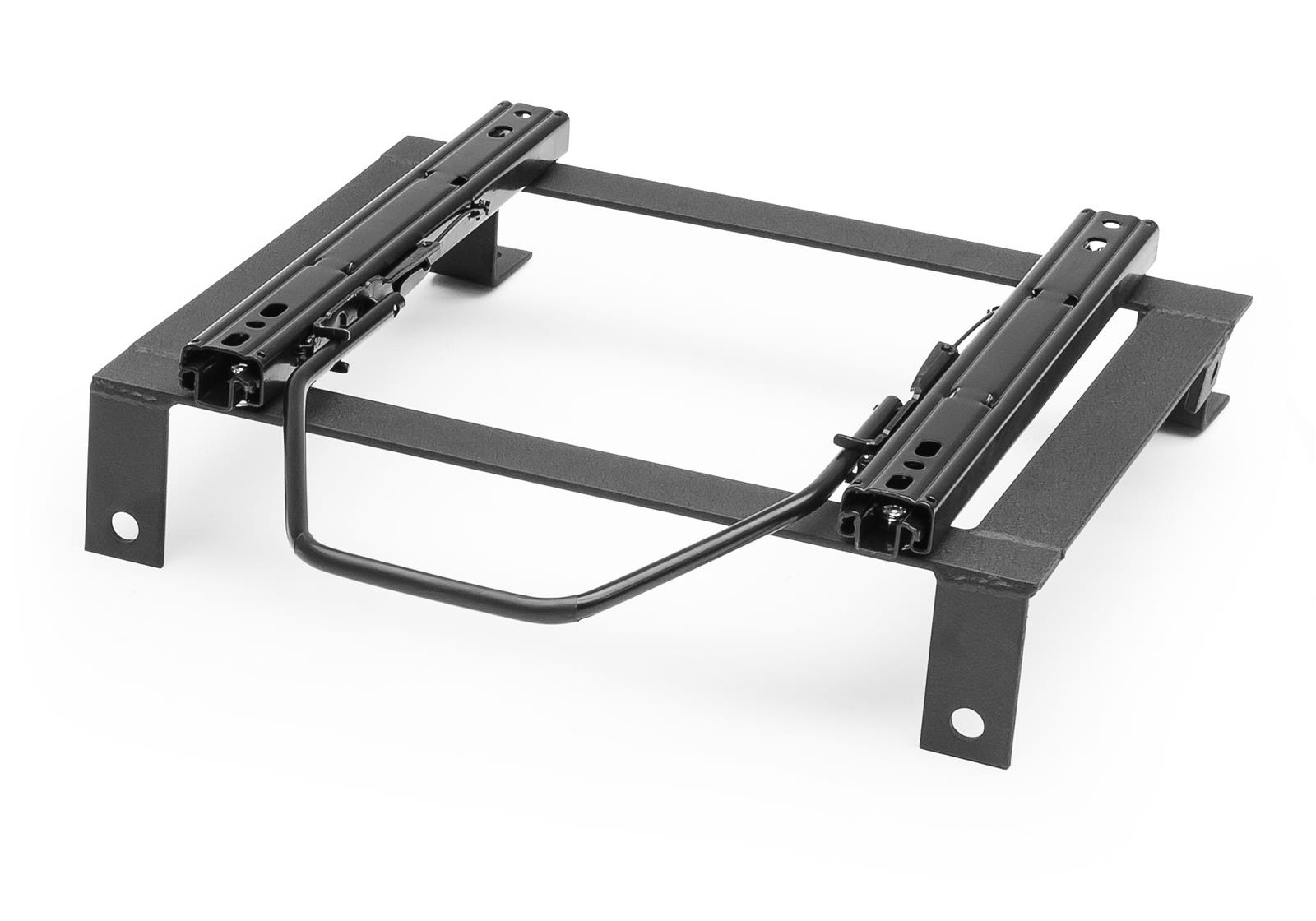 Corbeau Sliding Seat Brackets for 1979-1980 CAPRI, 1979-1998 MUSTANG - D828 Brackets, Sliding, Steel, Black, Single Locking Sliders, Ford, Mercury, Each