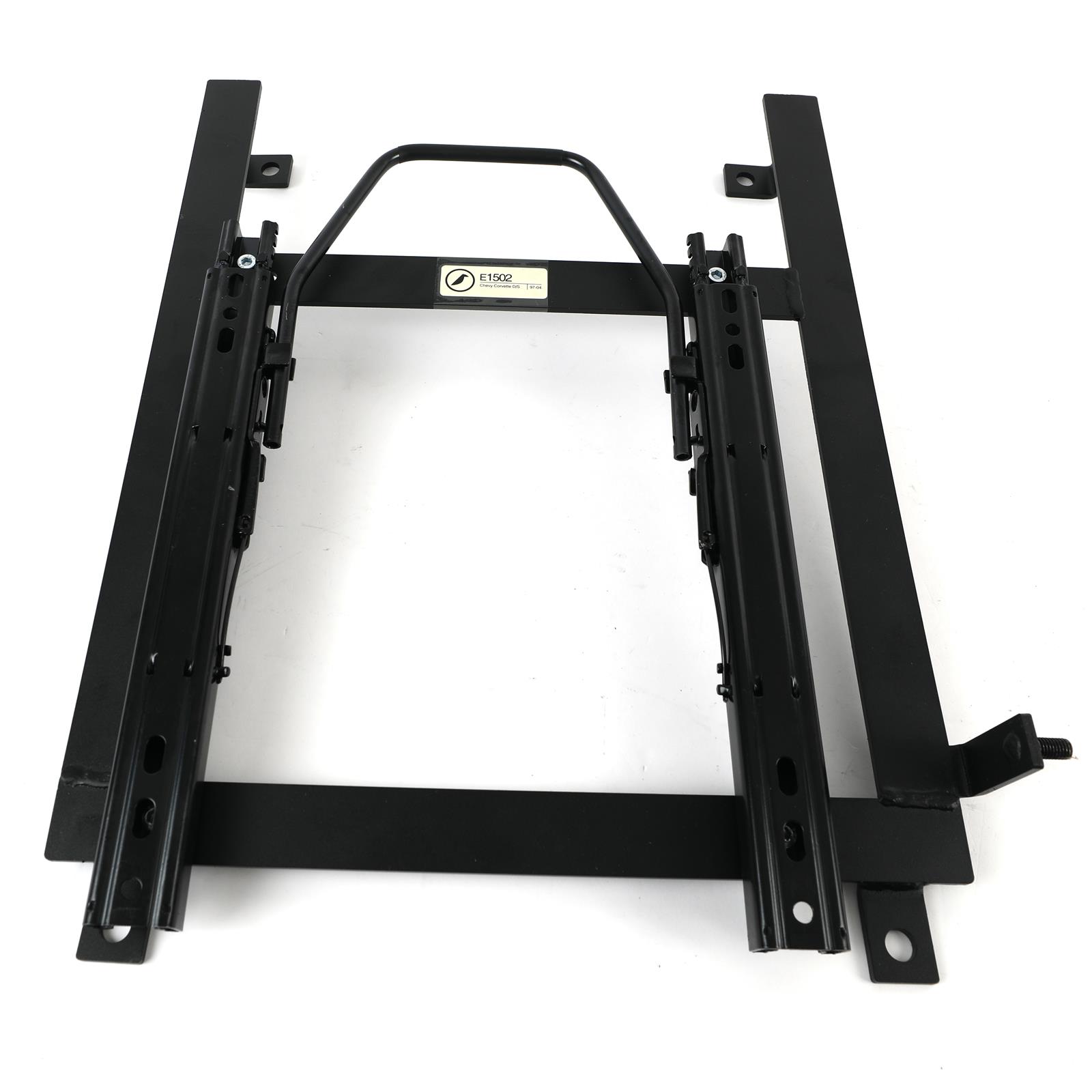 Corbeau Sliding Seat Brackets for 1997-2004 CORVETTE - E1502 Brackets, Sliding, Steel, Black, Left, Chevy, Each