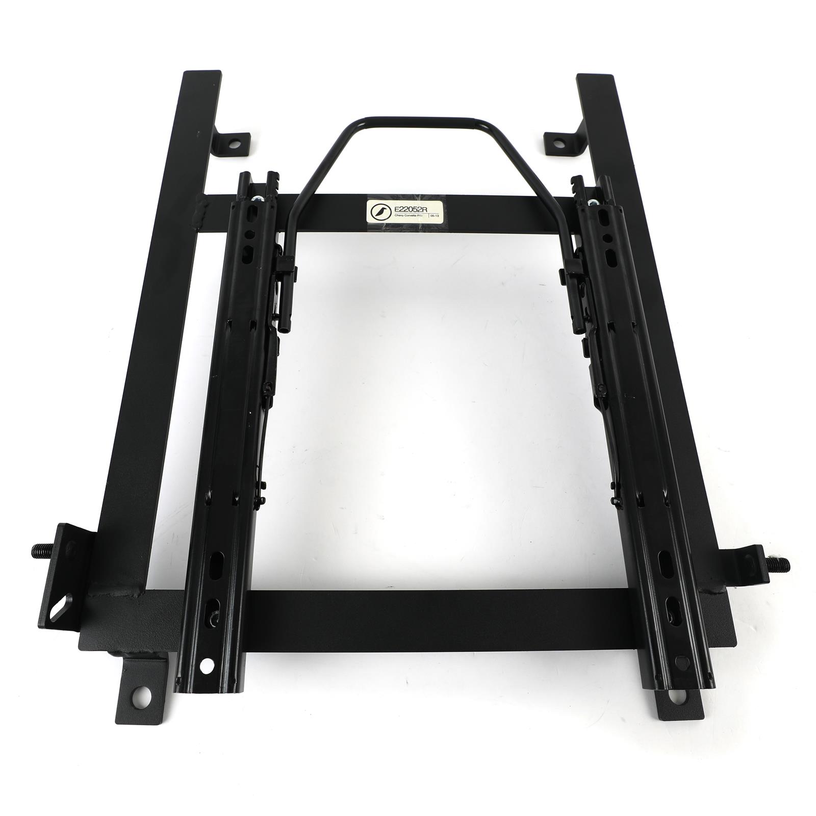 Corbeau Sliding Seat Brackets for 2005-2013 CORVETTE - E22052R Brackets, Sliding, Steel, Black, Right, Chevy, Each