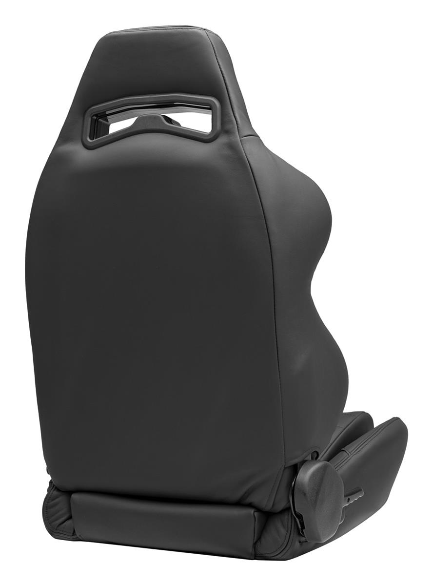 Corbeau LG1 Racing Black Leather Seat L25501PR Bucket and Bench Seats, Seats, Adjustable Bucket, Leather, Black, Stitching, Lever Recline, Pair thumbnail 4