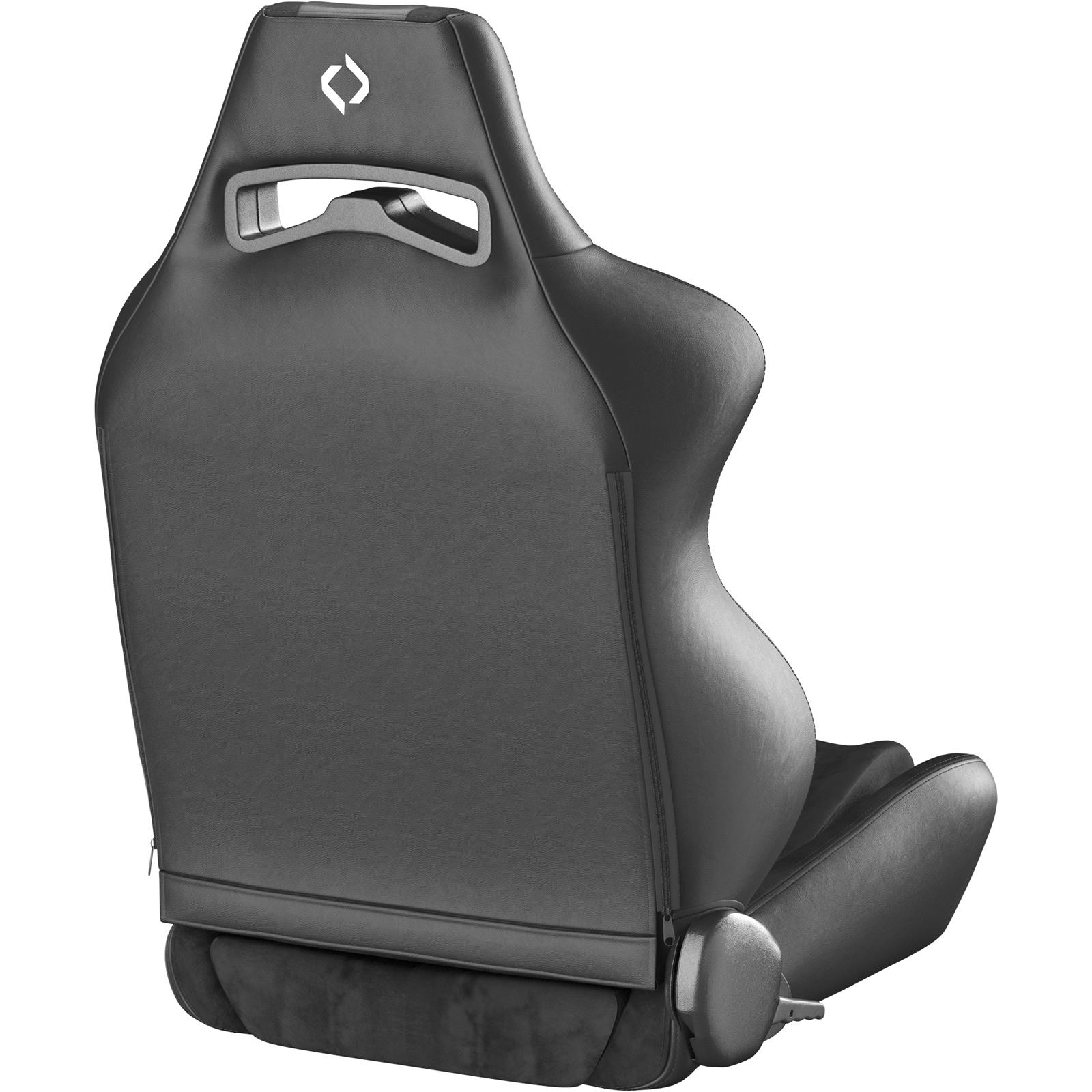 Corbeau LG1 Racing Black Suede Seat S25501PR Bucket Seats, Seats, Reclining Bucket, Lever Recline, Shoulder Harness Opening, Steel Frame, Cover, Front, Pair thumbnail 2