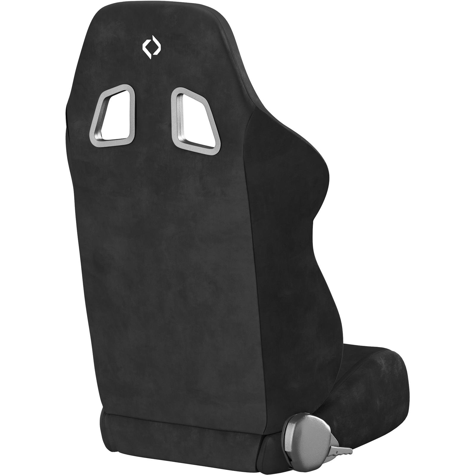Corbeau A4 Racing Black Suede Seat S60091PR Bucket and Bench Seats, Seats, Adjustable Bucket, Suede, Black, Stitching, Lever Recline, Pair thumbnail 4