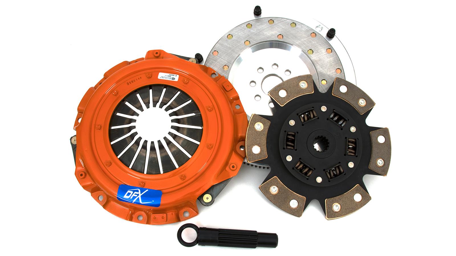 Centerforce DFX Clutch Kits 315010249 Kit, DFX, Performance, Single Disc, 14-Spline, 1 in. Diameter, 9.125 in. Disc Diameter, Cerametallic Disc, 6-Paddle, Billet Flywheel, Kit thumbnail 2