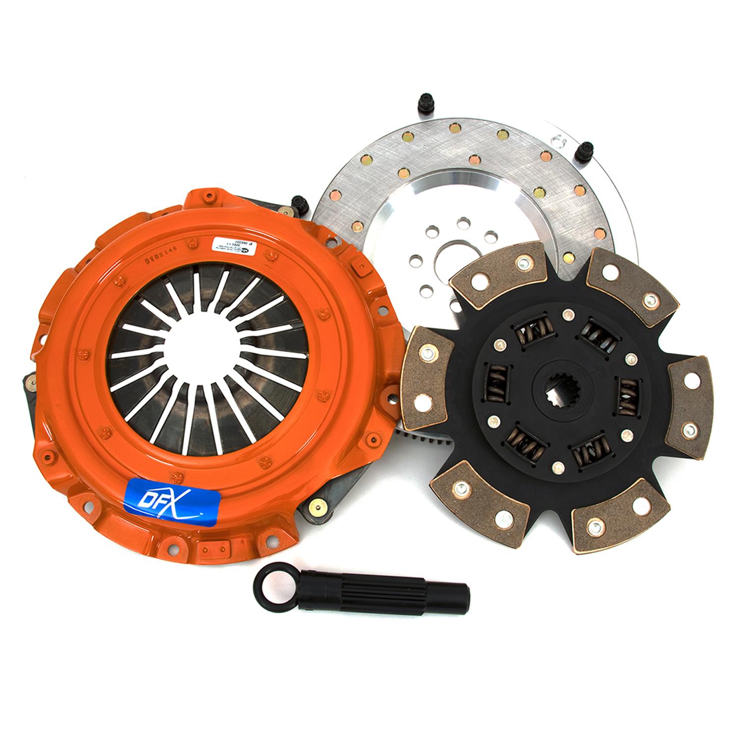 Centerforce DFX Clutch Kits 315010249 Kit, DFX, Performance, Single Disc, 14-Spline, 1 in. Diameter, 9.125 in. Disc Diameter, Cerametallic Disc, 6-Paddle, Billet Flywheel, Kit