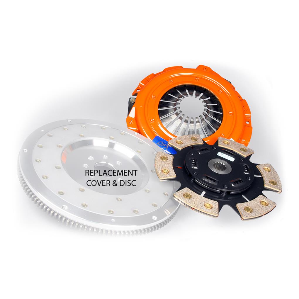 Centerforce DFX Clutch Kits 315201249 Kit, DFX, Performance, Single Disc, 14-Spline, 1 in. Diameter, 9.125 in. Disc Diameter, Cerametallic Disc, 6-Paddle, Sprung Hub, Kit