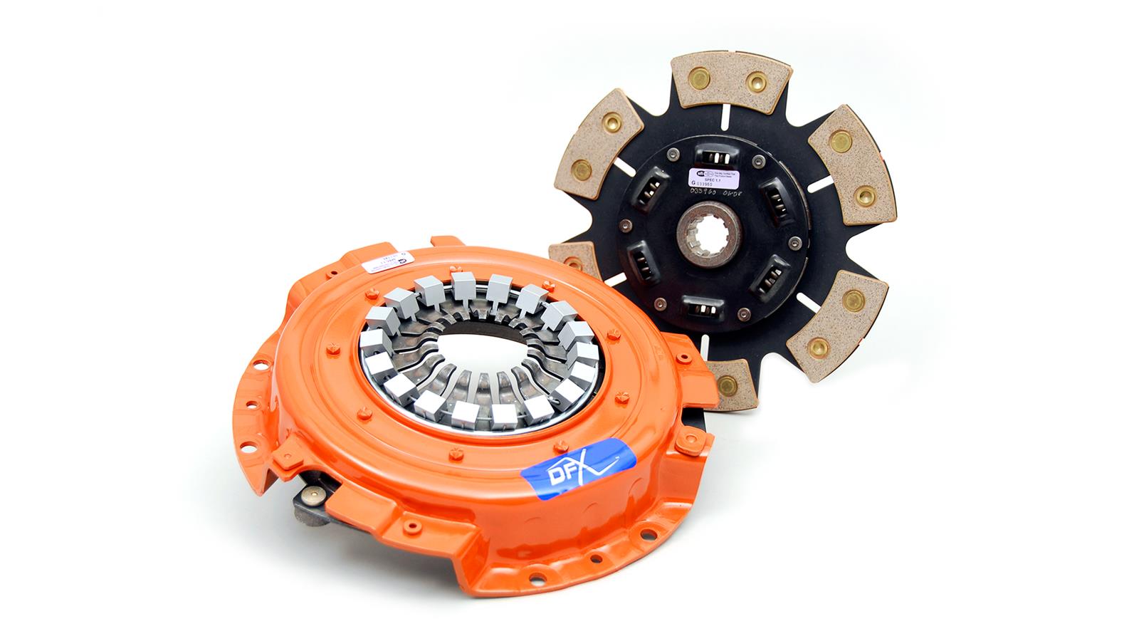 Centerforce DFX Clutch Kits 315228035 Kit, DFX, Performance, Single Disc, 10-Spline, 1.063 in. Diameter, 9 in. Disc Diameter, Cerametallic, 6-Paddle, Sprung Hub, Kit