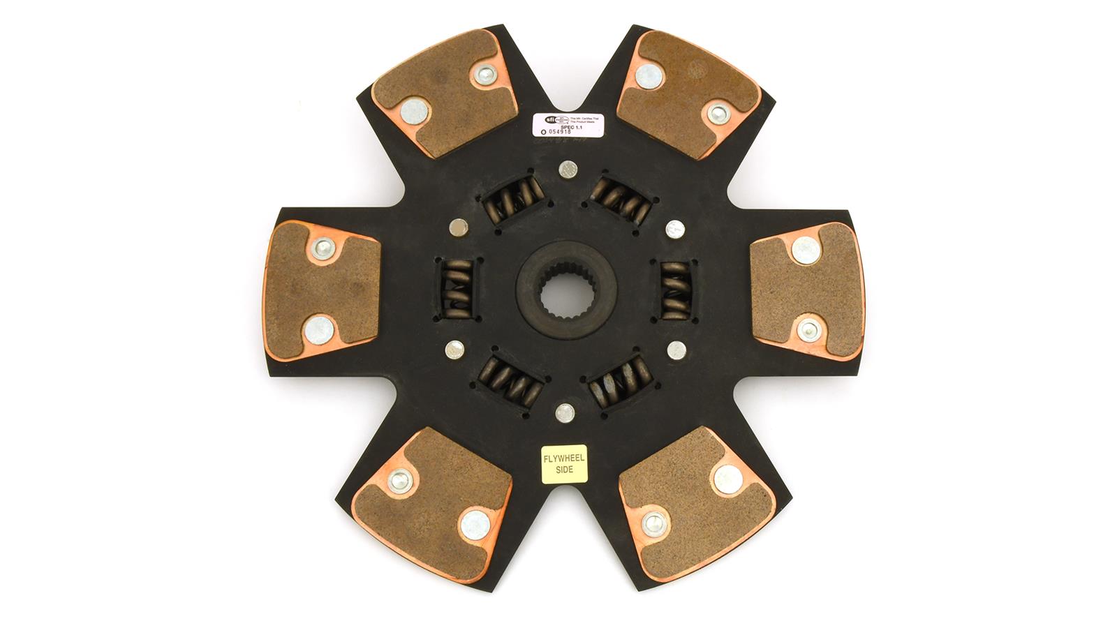 Centerforce DFX Clutch Kits 315269739 Kit, DFX, Performance, Single Disc, 23-Spline, 1 in. Diameter, 10.400 in. Disc Diameter, Cerametallic, 6-Paddle, Sprung Hub, Kit thumbnail 4