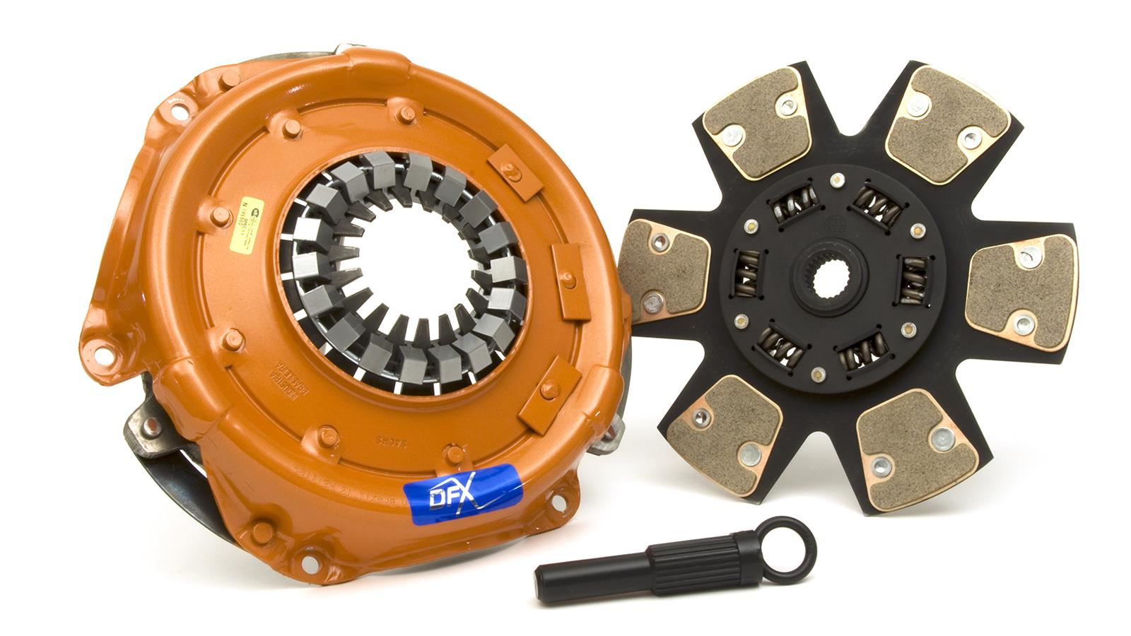 Centerforce DFX Clutch Kits 315269739 Kit, DFX, Performance, Single Disc, 23-Spline, 1 in. Diameter, 10.400 in. Disc Diameter, Cerametallic, 6-Paddle, Sprung Hub, Kit thumbnail 8
