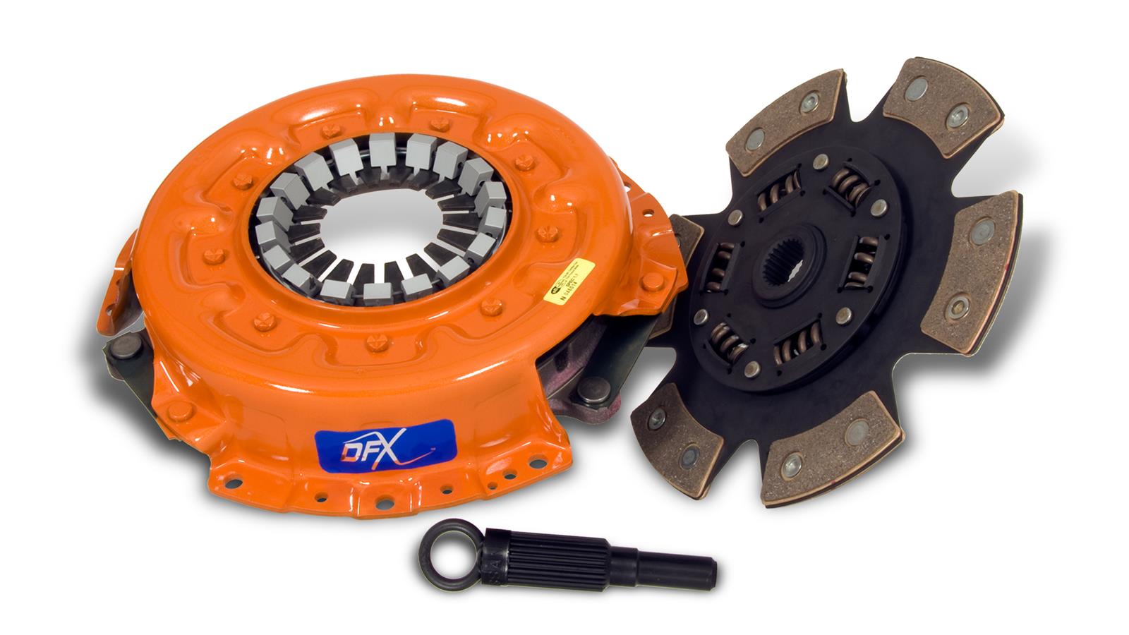Centerforce DFX Clutch Kits 315534007 Kit, DFX, Performance, Single Disc, 24-Spline, 1 in. Diameter, 9.437 in. Disc Diameter, Cerametallic, 6-Paddle, Sprung Hub, Kit thumbnail 2