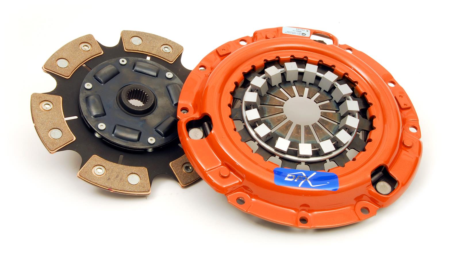 Centerforce DFX Clutch Kits 315580019 Kit, DFX, Performance, Single Disc, 22-Spline, 0.938 in. Diameter, 8.875 in. Disc Diameter, Cerametallic, 6-Paddle, Sprung Hub, Kit thumbnail 2