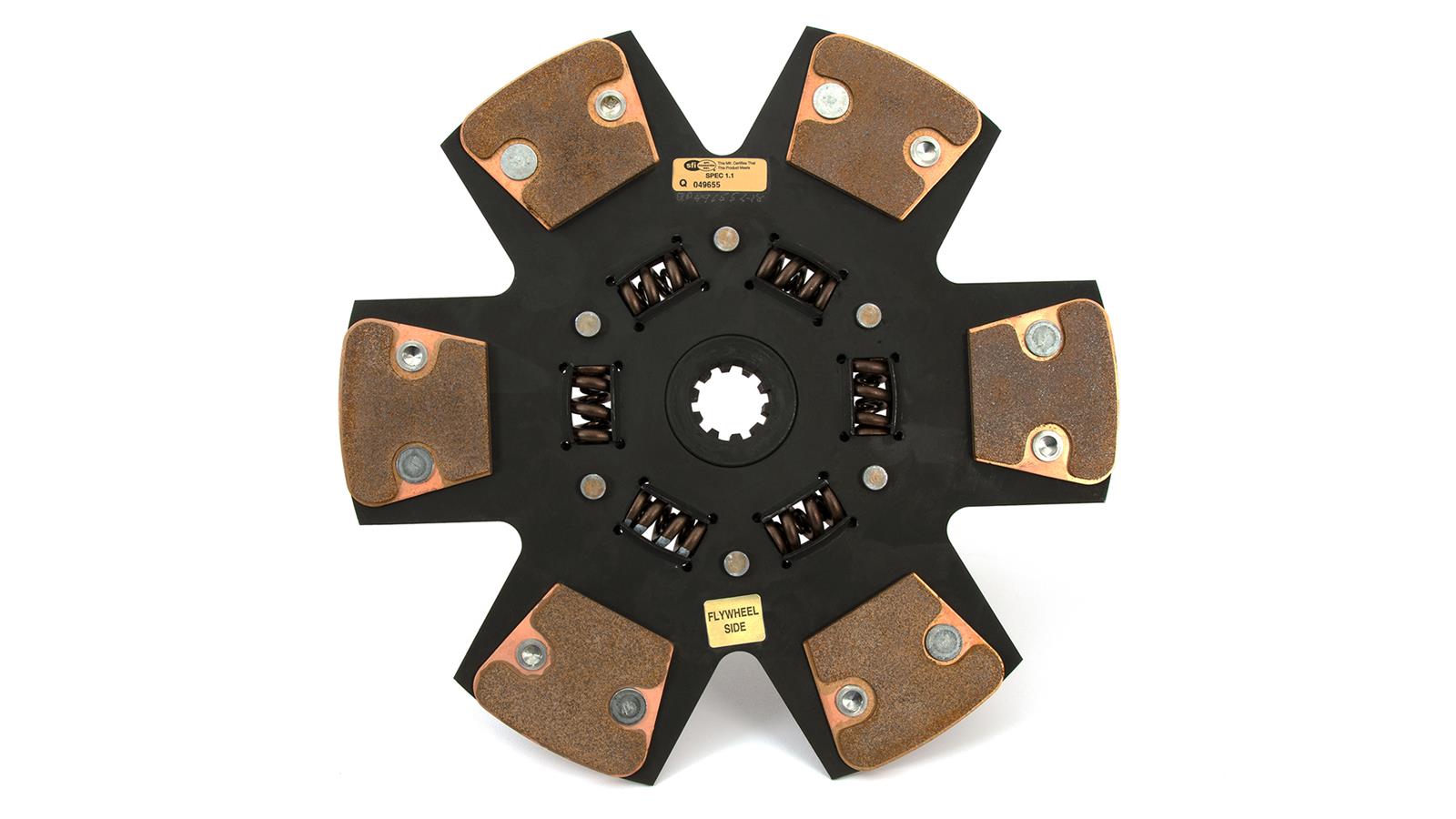 Centerforce DFX Clutch Kits 315920830 Kit, DFX, Performance, Single Disc, 10-Spline, 1.063 in. Diameter, 10.400 in. Disc Diameter, Cerametallic, 6-Paddle, Sprung Hub, Kit thumbnail 2