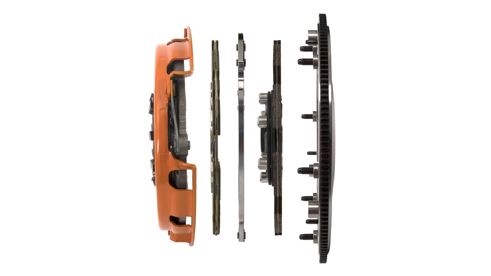 Centerforce DYAD DS Clutch Kits 413114810 Kit, DS, Performance, Dual Disc, 26-Spline, 1.125 in. Diameter, 10.400 in. Disc Diameter, Organic/Carbon Composite, Billet Flywheel, Kit thumbnail 4