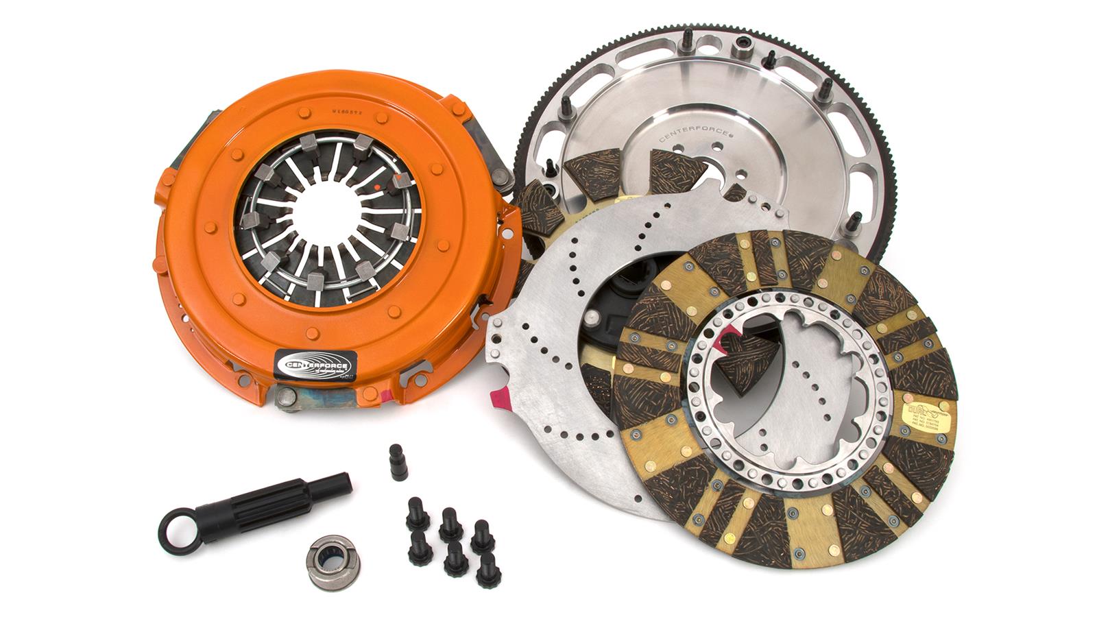 Centerforce DYAD DS Clutch Kits 413214810 Kit, DS, Performance, Dual Disc, 10-Spline, 1.063 in. Diameter, 10.400 in. Disc Diameter, Organic/Carbon Composite, Billet Flywheel, Kit thumbnail 2