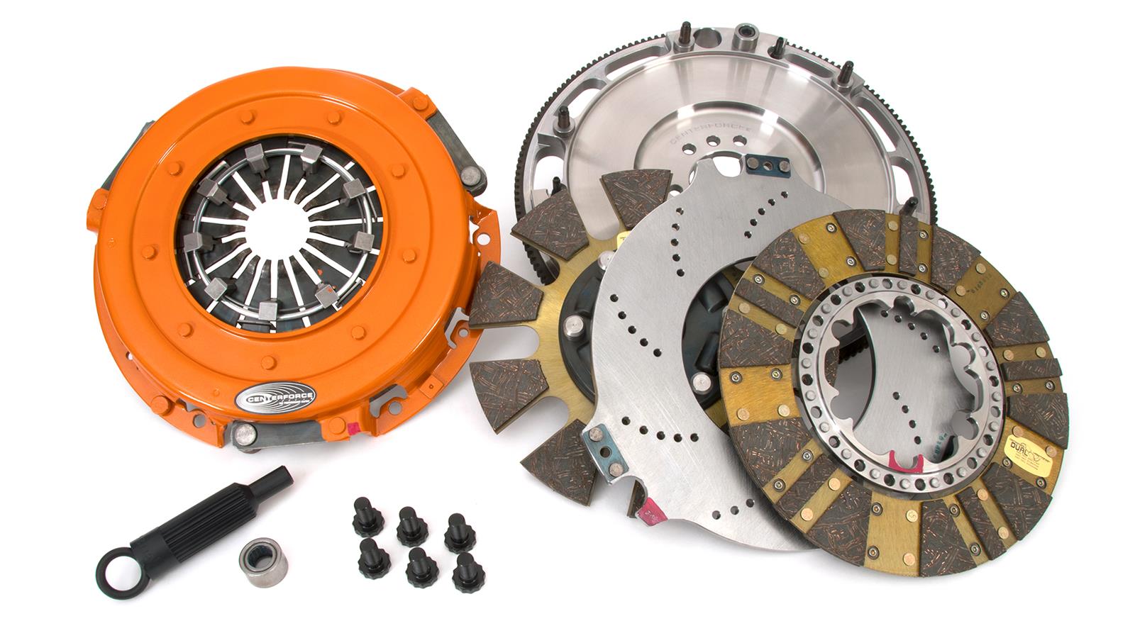 Centerforce DYAD DS Clutch Kits 413614820 Kit, DS, Performance, Dual Disc, 26-Spline, 1.125 in. Diameter, 10.400 in. Disc Diameter, Organic/Carbon Composite, Billet Flywheel, Kit thumbnail 8
