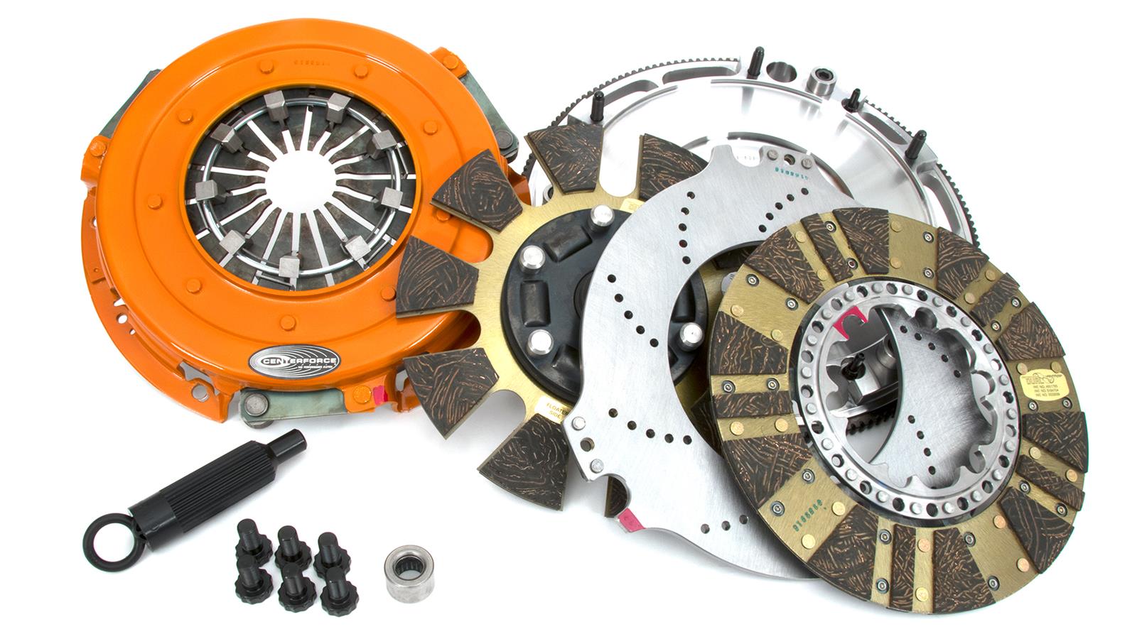 Centerforce DYAD DS Clutch Kits 413614840 Kit, DS, Performance, Dual Disc, 26-Spline, 1.125 in. Diameter, 10.400 in. Disc Diameter, Organic/Carbon Composite, Billet Flywheel, Kit thumbnail 3