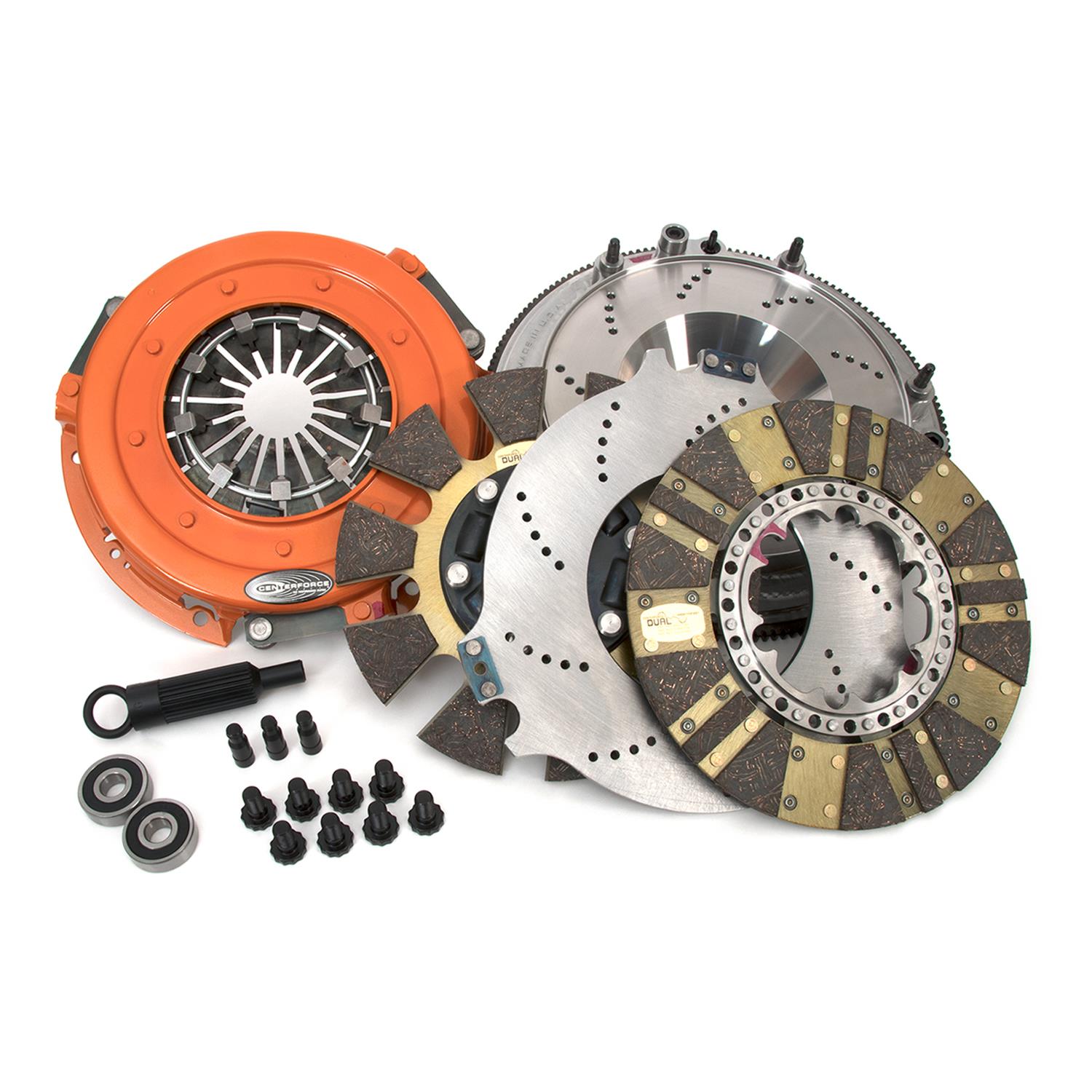 Centerforce DYAD DS Clutch Kits 413614847 Kit, DS, Twin-Disc, 1.125 in.-26 Spline, 10.4 in. Disc, Steel Flywheel, Cadillac, Chevy, LSA, Kit
