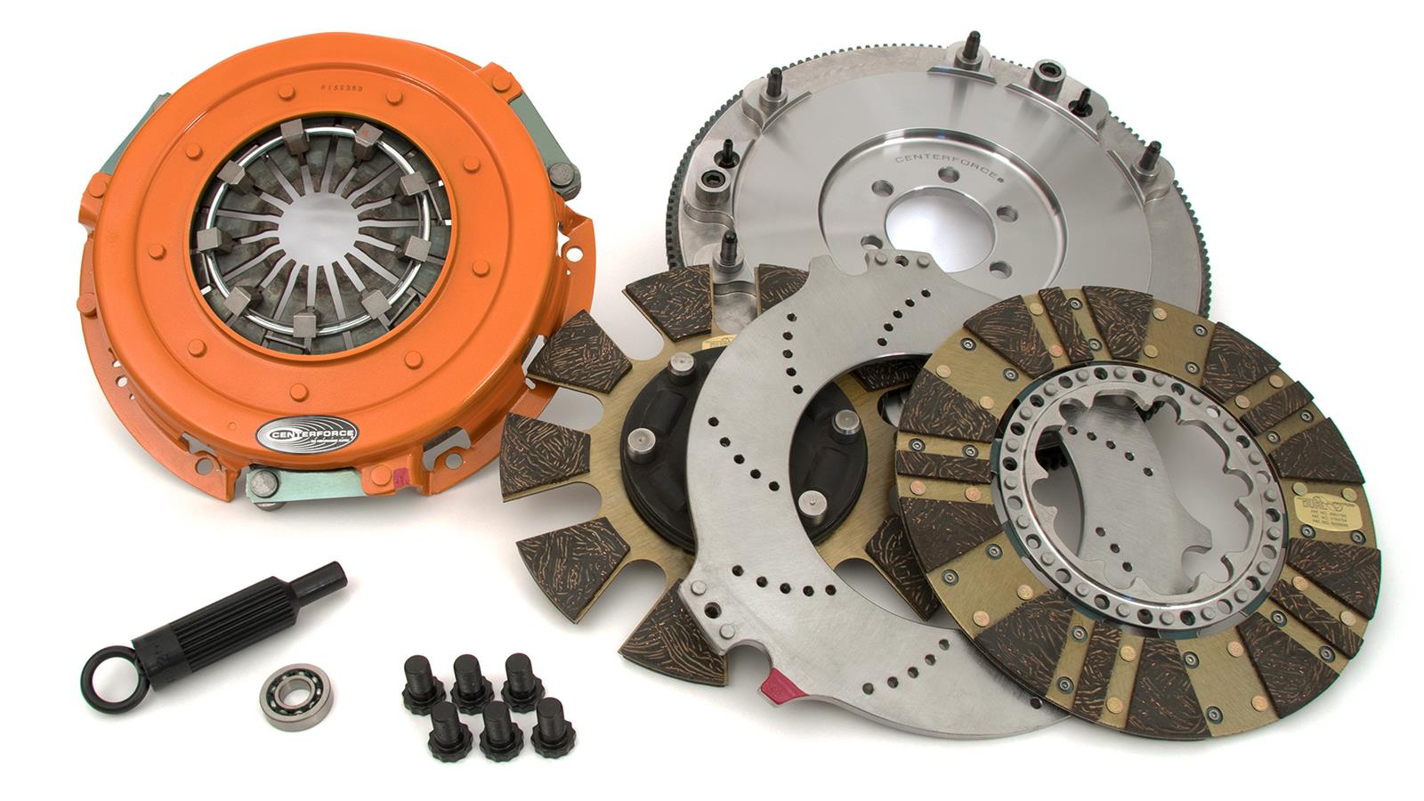 Centerforce DYAD DS Clutch Kits 413614860 Kit, DS, Performance, Dual Disc, 26-Spline, 1.125 in. Diameter, 10.400 in. Disc Diameter, Organic/Carbon Composite, Billet Flywheel, Kit thumbnail 8