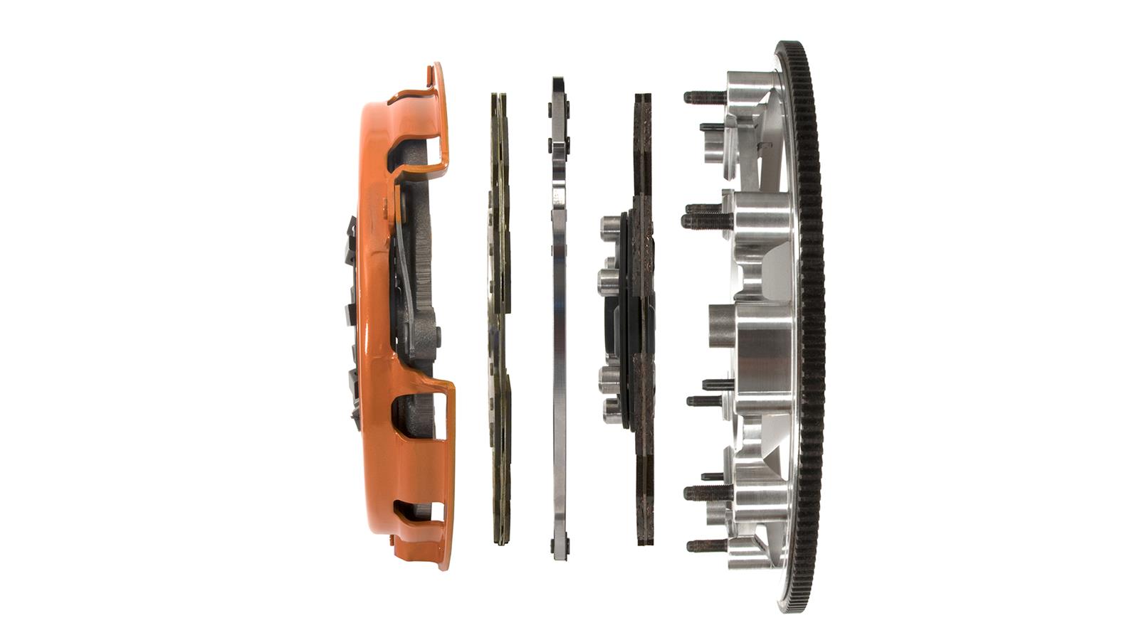 Centerforce DYAD DS Clutch Kits 413614867 Kit, DS, Performance, Dual Disc, 26-Spline, 1.125 in. Diameter, 10.400 in. Disc Diameter, Organic/Carbon Composite, Billet Flywheel, Kit thumbnail 7