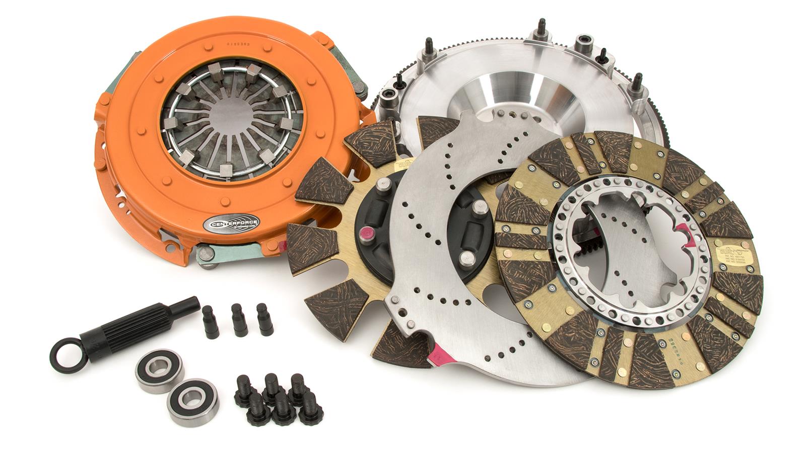 Centerforce DYAD DS Clutch Kits 413614867 Kit, DS, Performance, Dual Disc, 26-Spline, 1.125 in. Diameter, 10.400 in. Disc Diameter, Organic/Carbon Composite, Billet Flywheel, Kit thumbnail 8