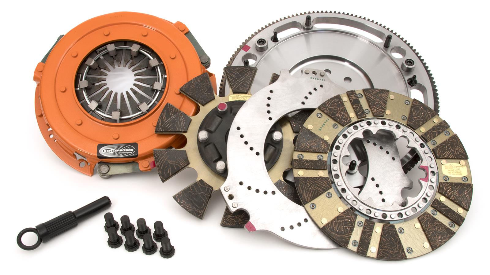 Centerforce DYAD DS Clutch Kits 413693040 Kit, DS, Performance, Dual Disc, 23-Spline, 1 in. Diameter, 10.400 in. Disc Diameter, Organic/Carbon Composite, Billet Flywheel, Kit thumbnail 9