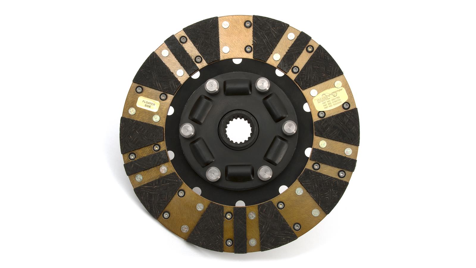 Centerforce DYAD DS Clutch Kits 413753040 Kit, DS, Performance, Dual Disc, 18-Spline 1.188 in. Diameter, 10.400 in. Disc Diameter, Organic/Carbon Composite, Billet Flywheel, Kit thumbnail 7