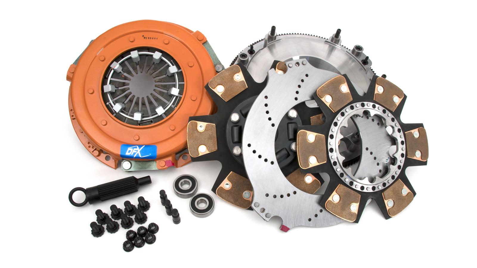 Centerforce DYAD XDS Clutch Kits 415614877 Kit, XDS, Performance, Dual Disc, 26-Spline, 1.125 in. Diameter, 10.400 in. Disc Diameter, Cerametallic, Billet Flywheel, Kit thumbnail 4