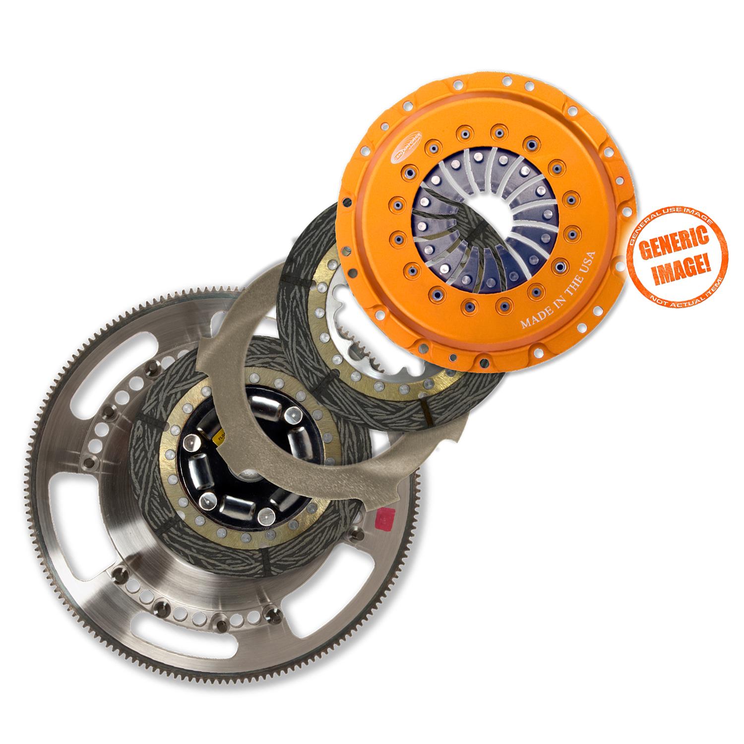 Centerforce DYAD DS Clutch Kits 815231837 Kit, Drive System, 23-spline, 8.75 in. Disc Diameter, Organic, Pressure Plate, Billet Steel Flywheel, Ford, Kit thumbnail 3