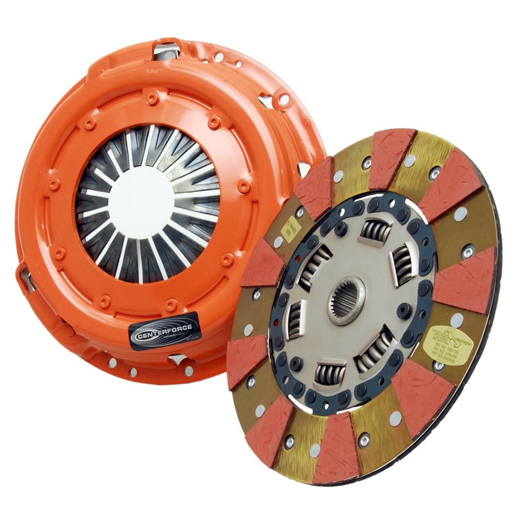 Centerforce Dual Friction Clutch Kits DF633500 Clutch, Friction, 1 in.- 24-spline, Organic/Carbon Composite Disc, Pressure Plate, for Nissan, 3.3L, Kit