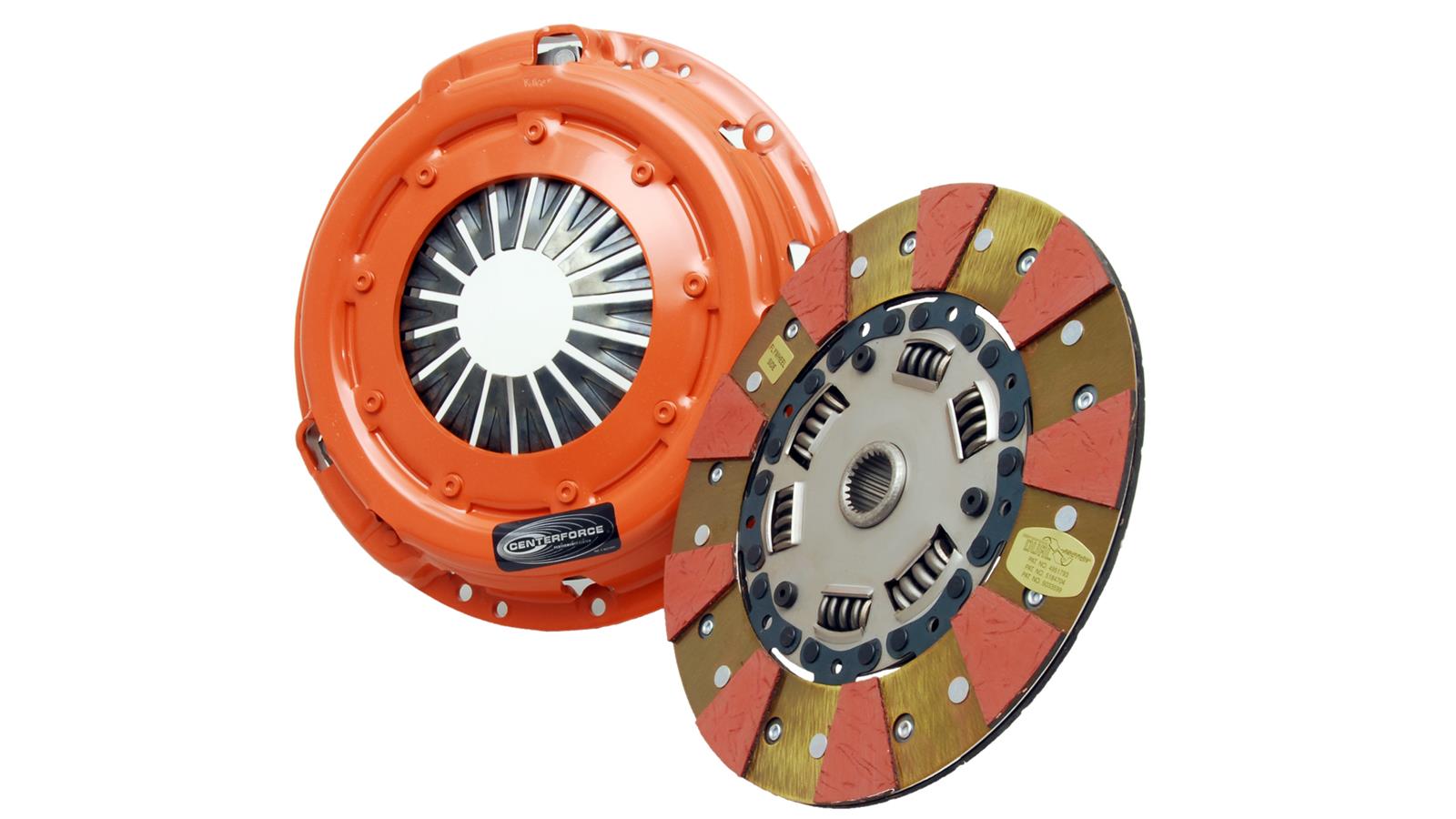 Centerforce Dual Friction Clutch Kits DF633500 Clutch, Friction, 1 in.- 24-spline, Organic/Carbon Composite Disc, Pressure Plate, for Nissan, 3.3L, Kit thumbnail 2