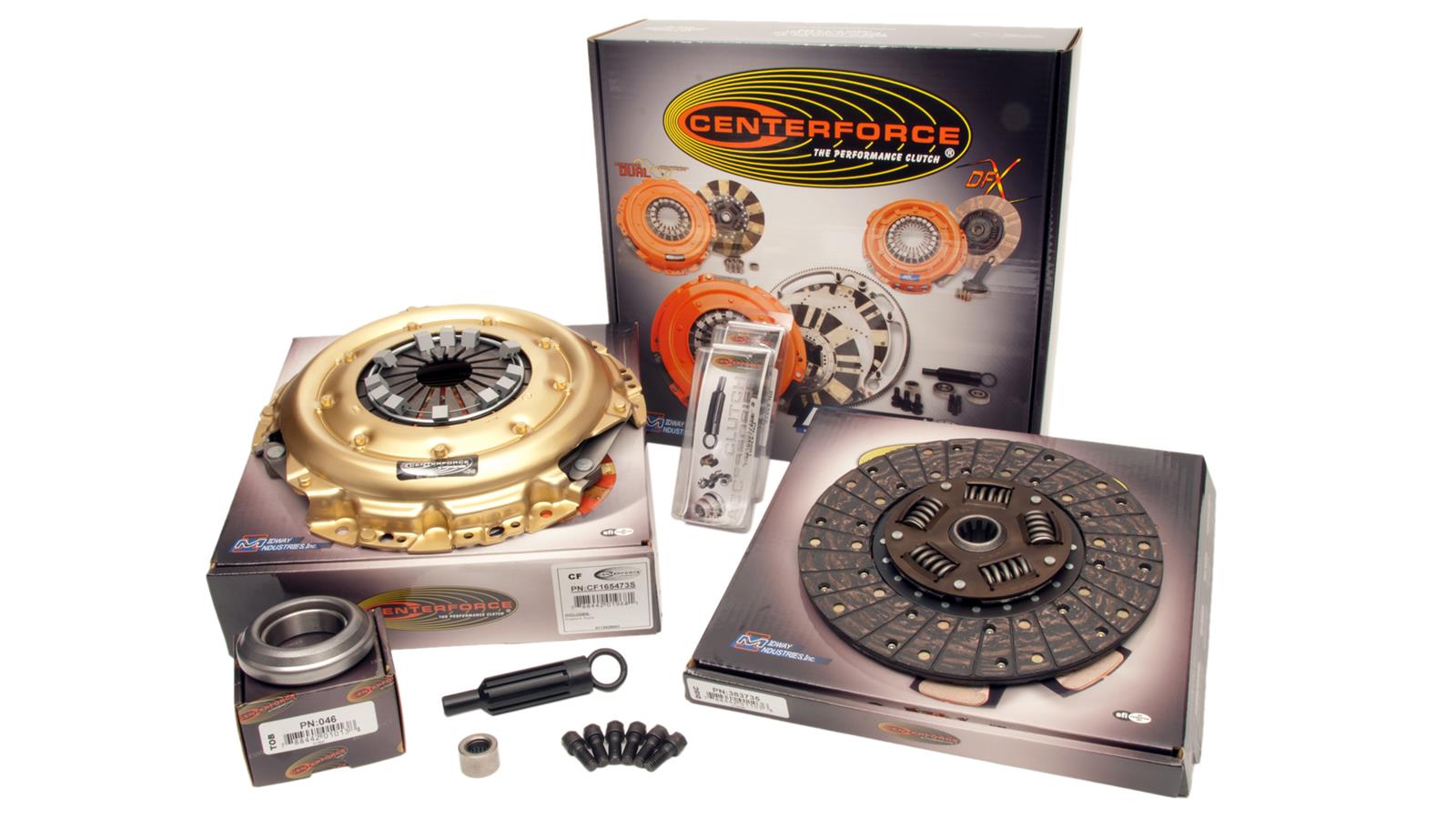 Centerforce I Clutch Kits KCF733546S Kit, I, Performance, Single Disc, 10-Spline, 1.125 in. Diameter, 280mm Disc Diameter, Full Face, Sprung Hub, Kit thumbnail 2