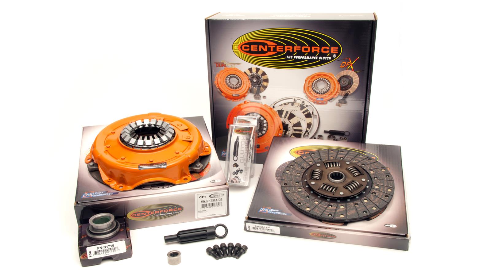 Centerforce II Clutch Kits KCFT713916 Kit, II, Performance, Single Disc, 10-Spline, 1.125 in. Diameter, 10.400 in. Disc Diameter, Organic, Full Face, Sprung Hub, Kit thumbnail 2