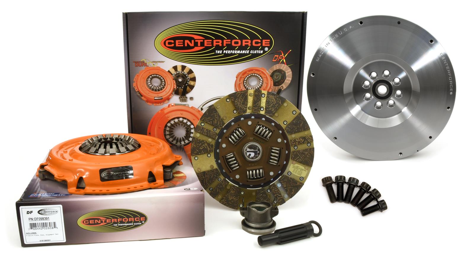 Centerforce Dual Friction Clutch Kits KDF148174 Kit, Friction, 1 1/8 in. Diameter Shaft, 10-Spline, 10.4 in. Diameter Disc, Billet Steel Flywheel, Jeep, Kit thumbnail 9
