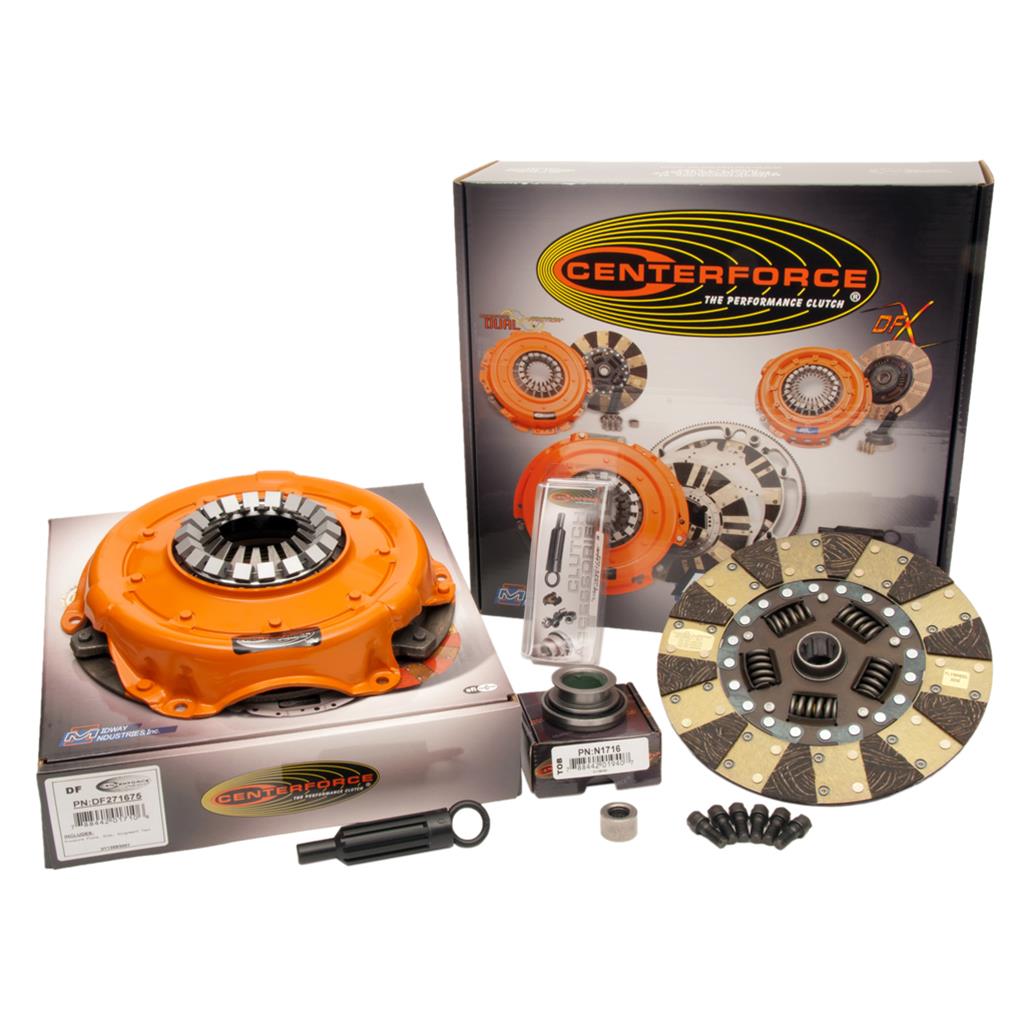 Centerforce Dual Friction Clutch Kits KDF717516 Kit, Friction, 1.125 in. - 10-spline, Organic/Carbon Composite Disc, Pressure Plate, Buick, Chevy, GMC, Oldsmobile, Pontiac, Kit