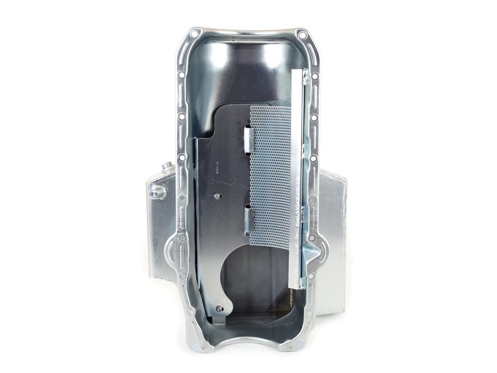 Canton Racing Circle Track Wet Sump Oil Pans 11-120M Pan, Track, Steel, 7 qt., Rear Sump, Chevy, Small Block, Each