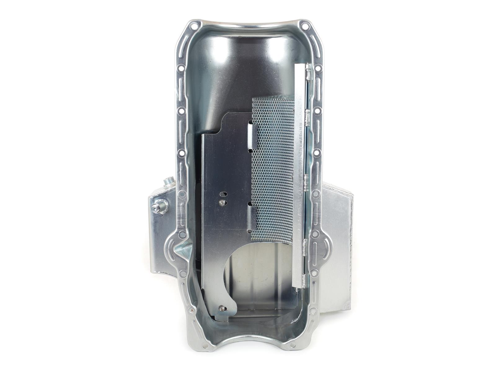 Canton Racing Circle Track Wet Sump Oil Pans 11-122 Pan, Track, Steel,6 qt., Rear Sump, Chevy, Small Block, Each