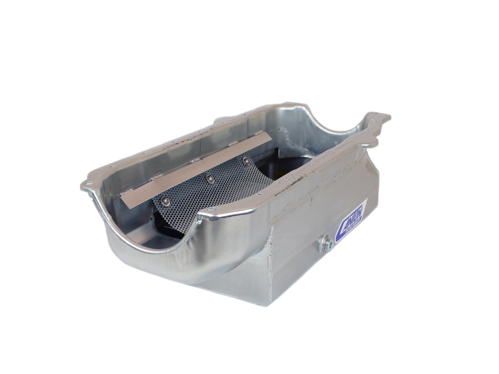 Canton Racing Circle Track Wet Sump Oil Pans 11-180 Pan, Track, Steel, 8 qt., Rear Sump, Chevy, Small Block, Each thumbnail 2