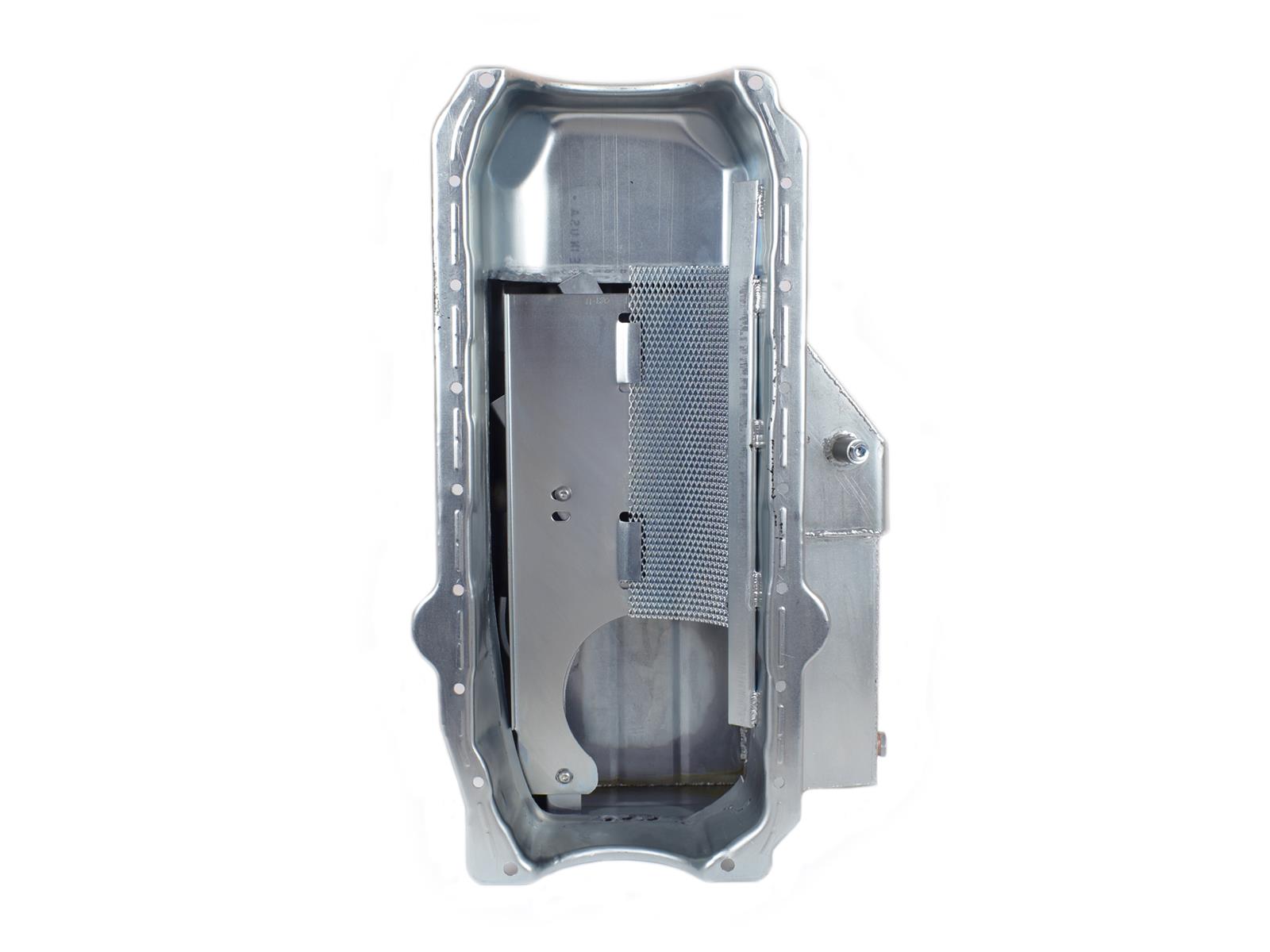 Canton Racing Circle Track Wet Sump Oil Pans 11-180 Pan, Track, Steel, 8 qt., Rear Sump, Chevy, Small Block, Each