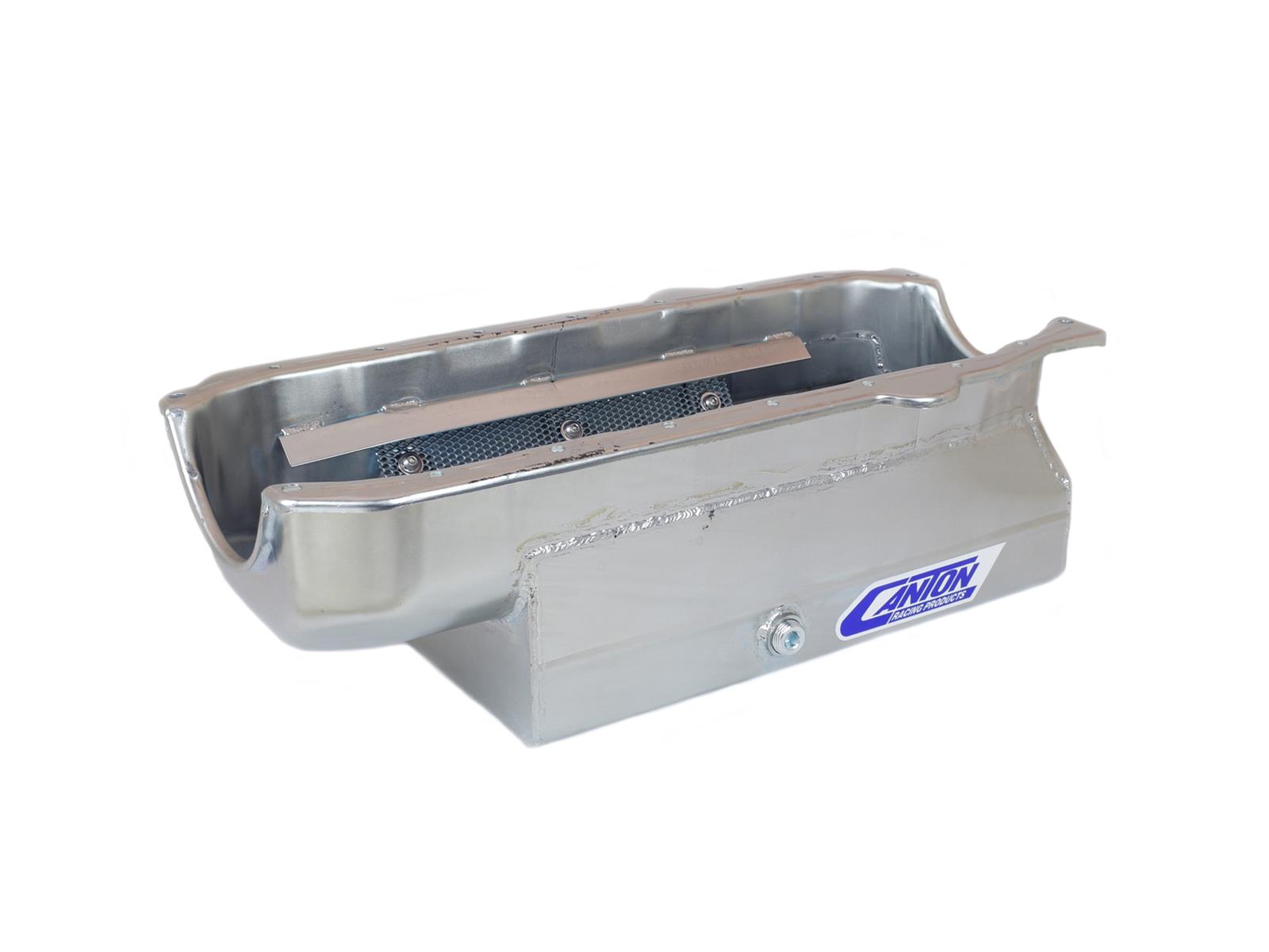 Canton Racing Circle Track Wet Sump Oil Pans 11-180 Pan, Track, Steel, 8 qt., Rear Sump, Chevy, Small Block, Each thumbnail 4