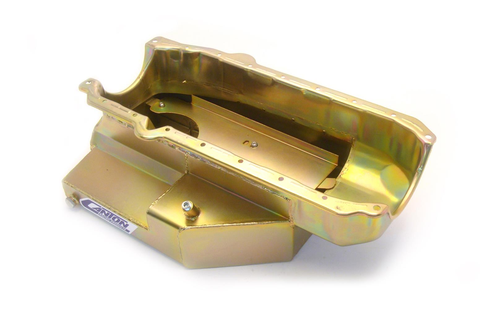Canton Racing Circle Track Wet Sump Oil Pans 11-180T Pan, Track, Steel, 8 qt., Rear Sump, Chevy, Small Block, Each thumbnail 2