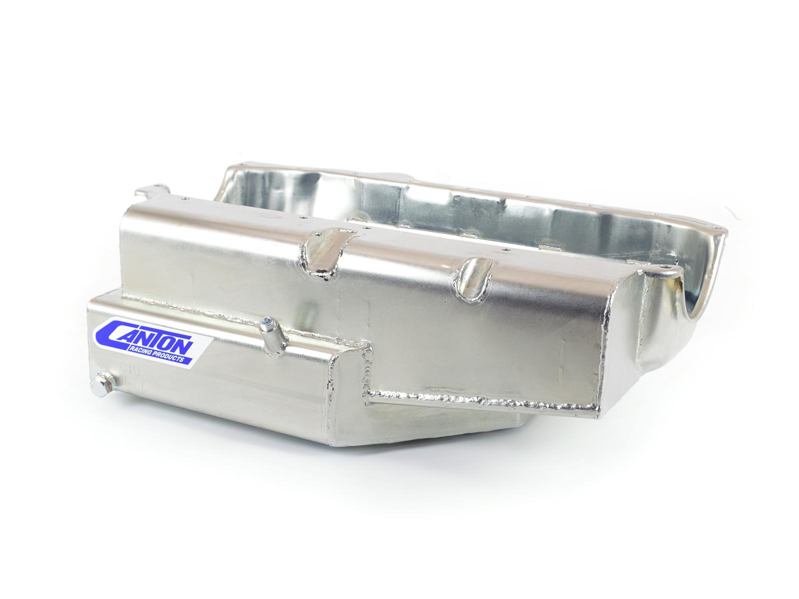Canton Racing Circle Track Wet Sump Oil Pans 11-187 Pan, Track, Steel, 8 qt., Rear Sump, Chevy, Small Block, Each thumbnail 3