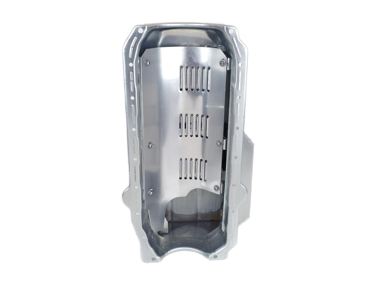Canton Racing Circle Track Wet Sump Oil Pans 11-226 Pan, Track, Rear Sump, 6.50 qts., Steel, 6.50 in. Pan Depth, Chevy, Small Block thumbnail 3