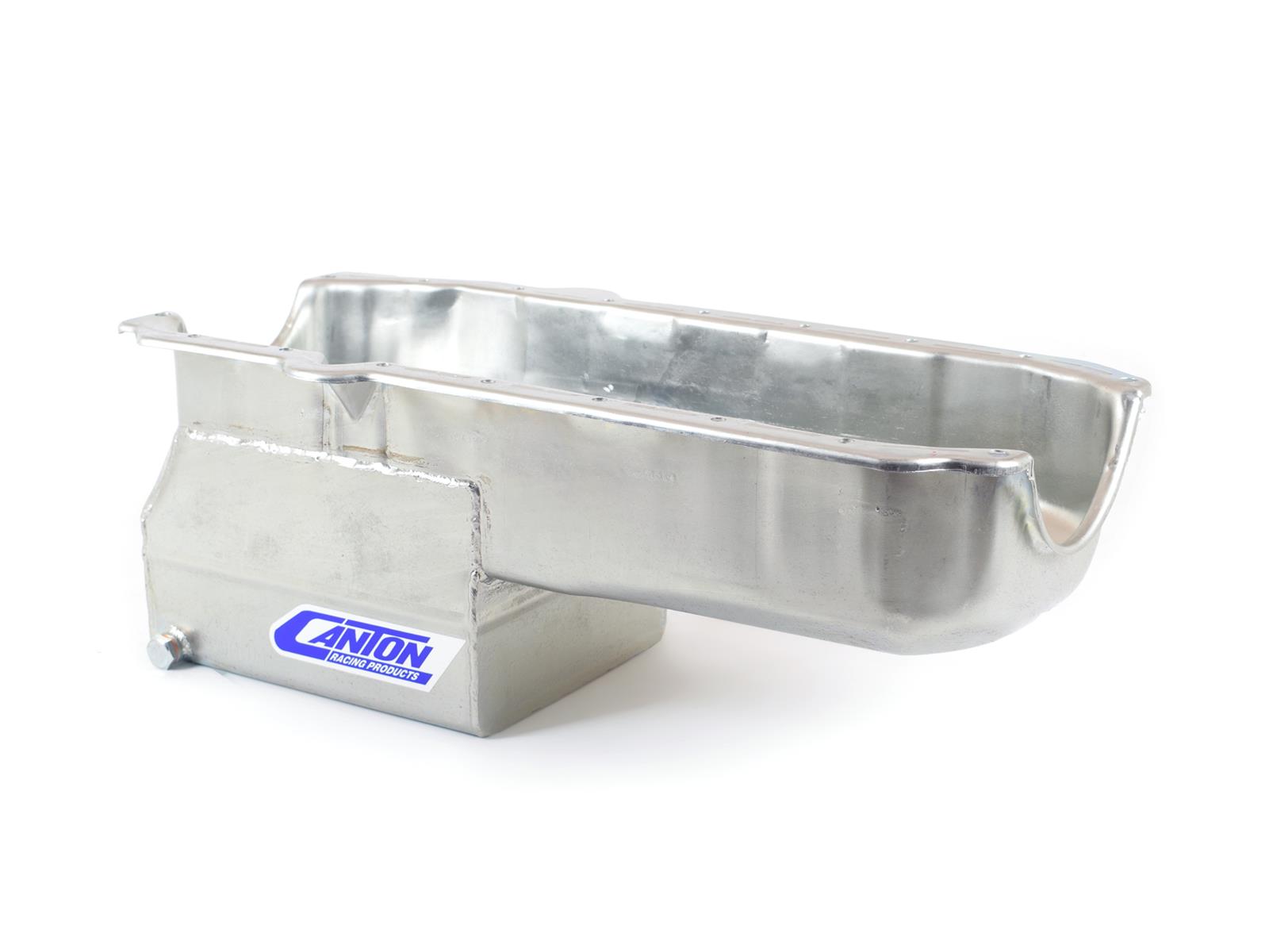 Canton Racing Drag Wet Sump Oil Pans 13-080M Pan, Race, Steel, 5 qt., Rear Sump, Chevy, Small Block, Each