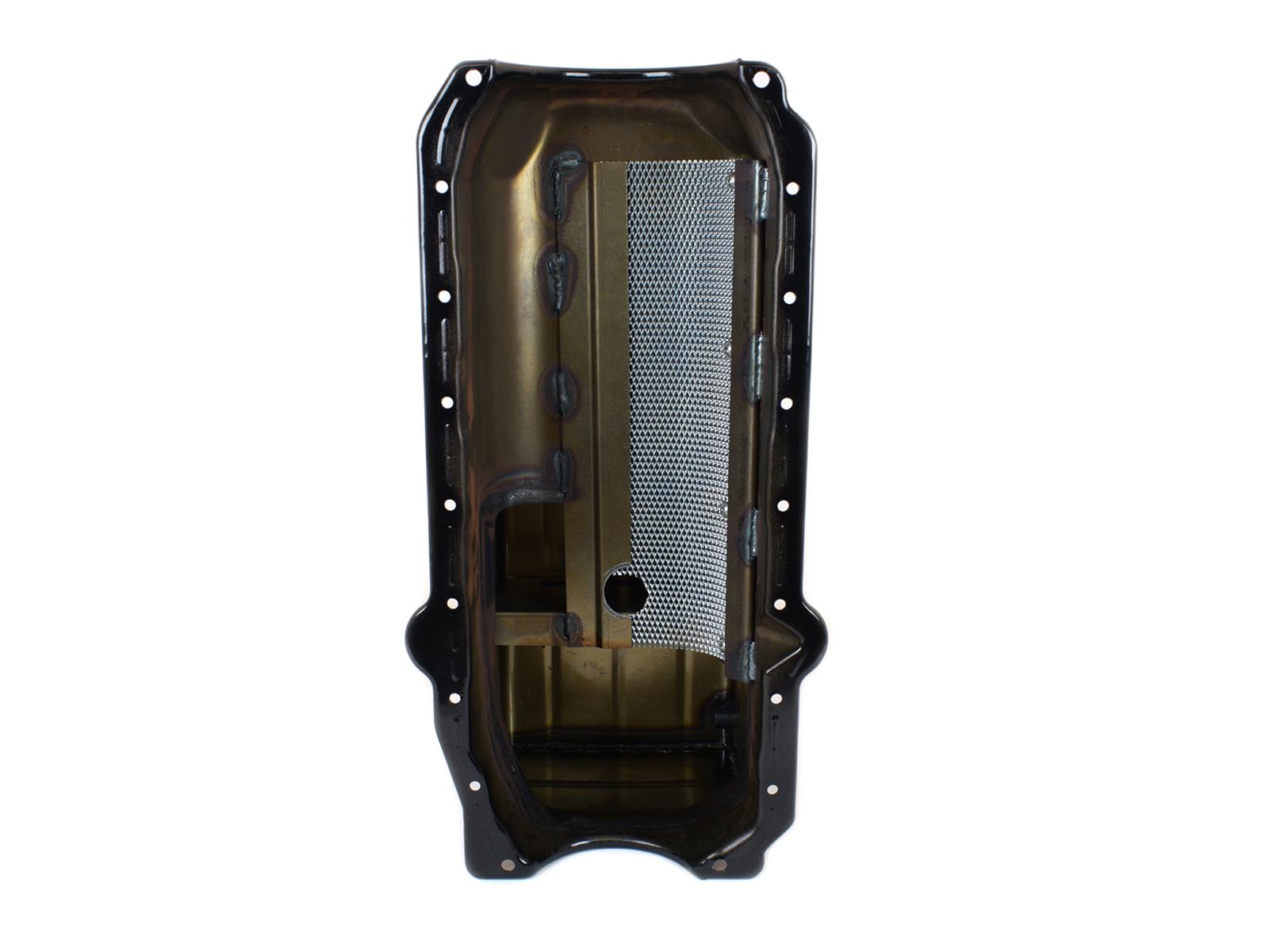 Canton Racing Drag Wet Sump Oil Pans 13-080MBLK Pan, Sump, Steel, Black Powdercoated, Rear Sump, 5 Qt., 3.875 in. Stroke, Passenger Side Dipstick, Chevy, Small Block, Each thumbnail 4