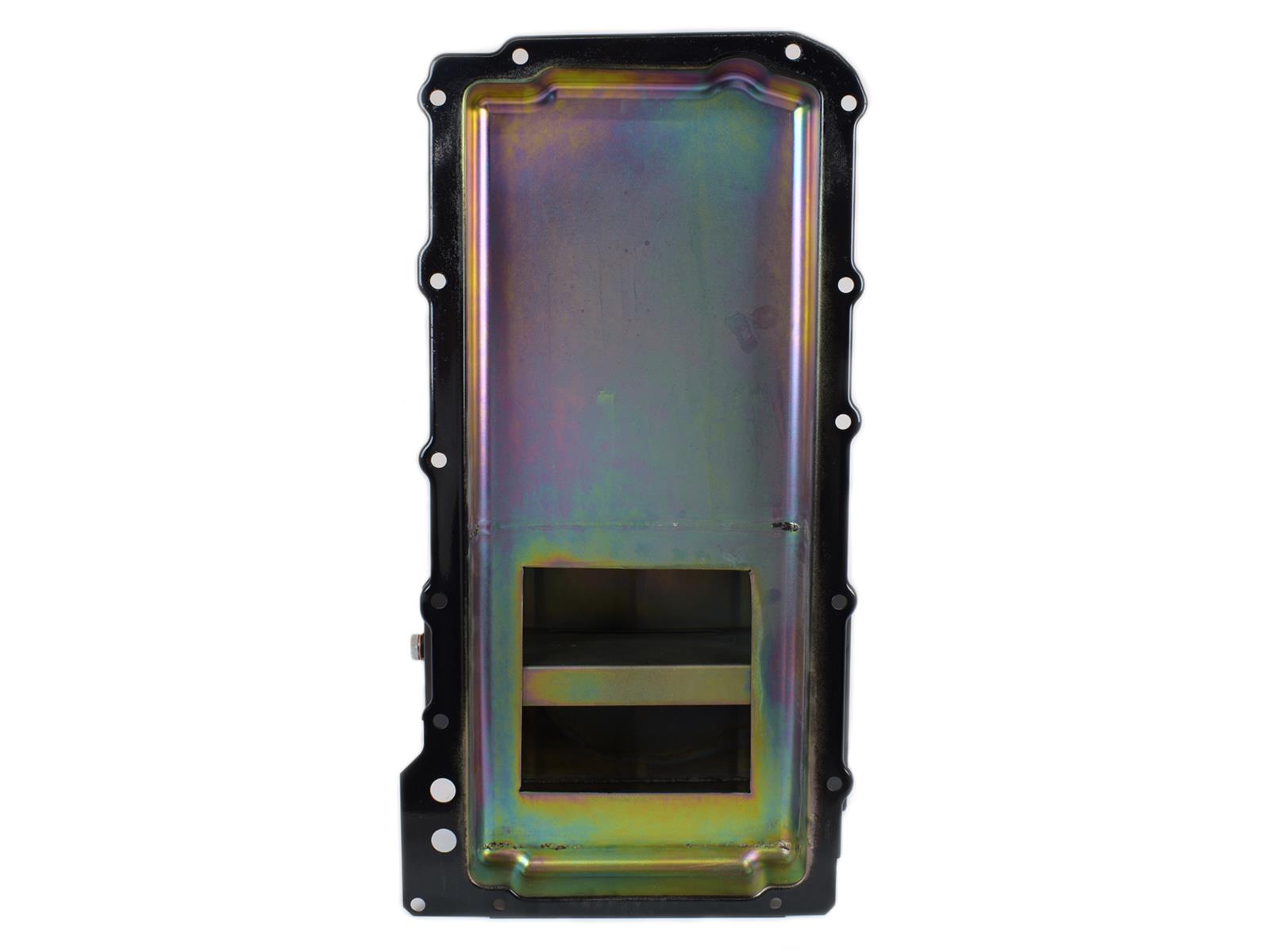 Canton Racing Drag Wet Sump Oil Pans 13-274BLK Pan, Engine Swap, Sump, Steel, Black Powdercoated, Rear Sump, 5.50 Qt., 4.125 in. Stroke, Chevy, Small Block, LS, Each thumbnail 4