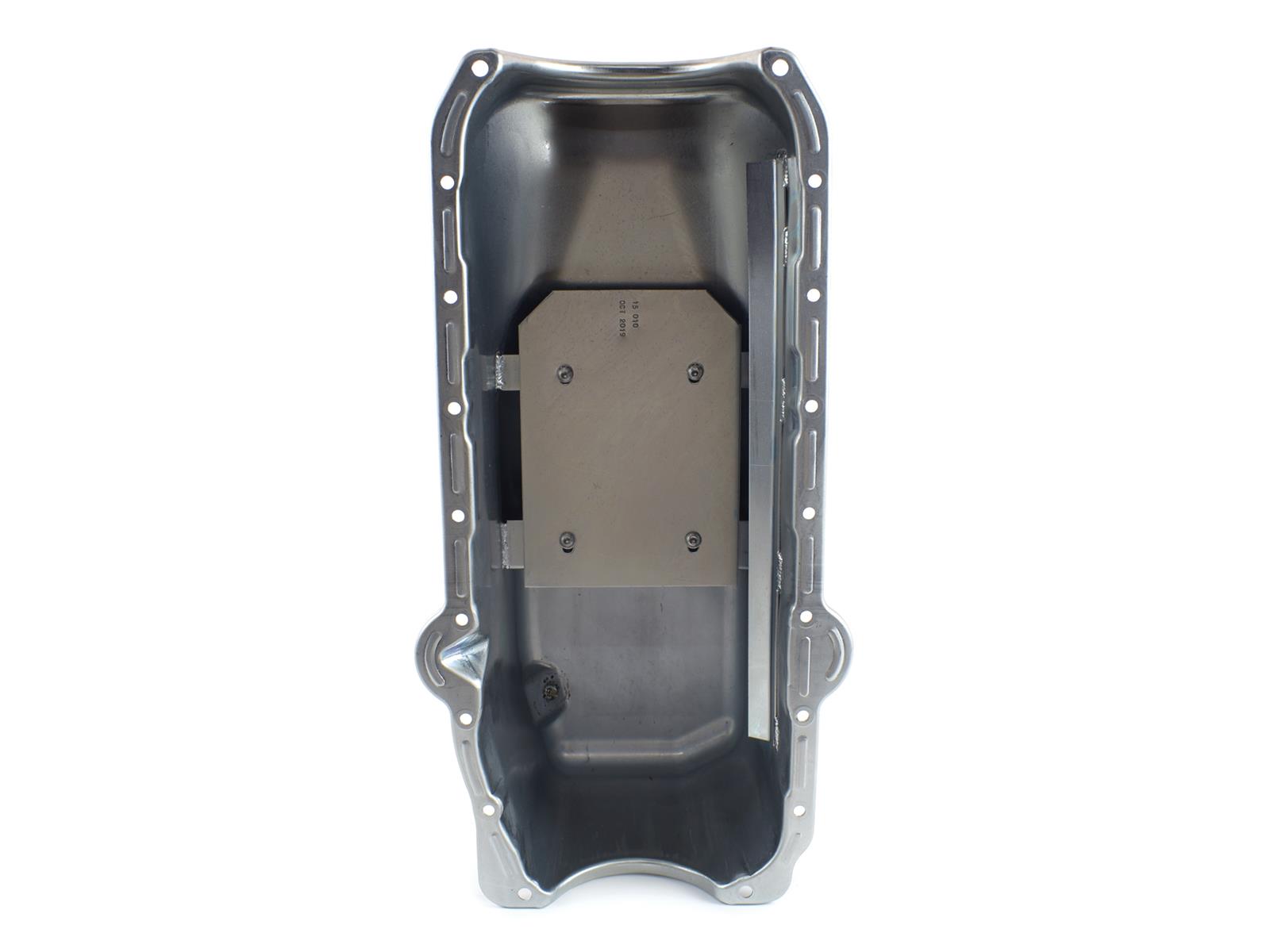 Canton Racing Stock Appearing/Stock Replacement Series Oil Pans 15-010 Pan, Street/Strip, Steel, 4 qt., Rear Sump, Chevy, Small Block, Each