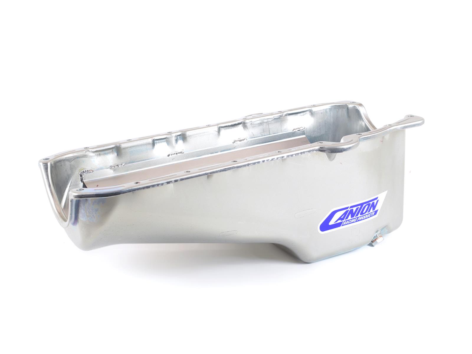 Canton Racing Stock Appearing/Stock Replacement Series Oil Pans 15-010 Pan, Street/Strip, Steel, 4 qt., Rear Sump, Chevy, Small Block, Each thumbnail 3