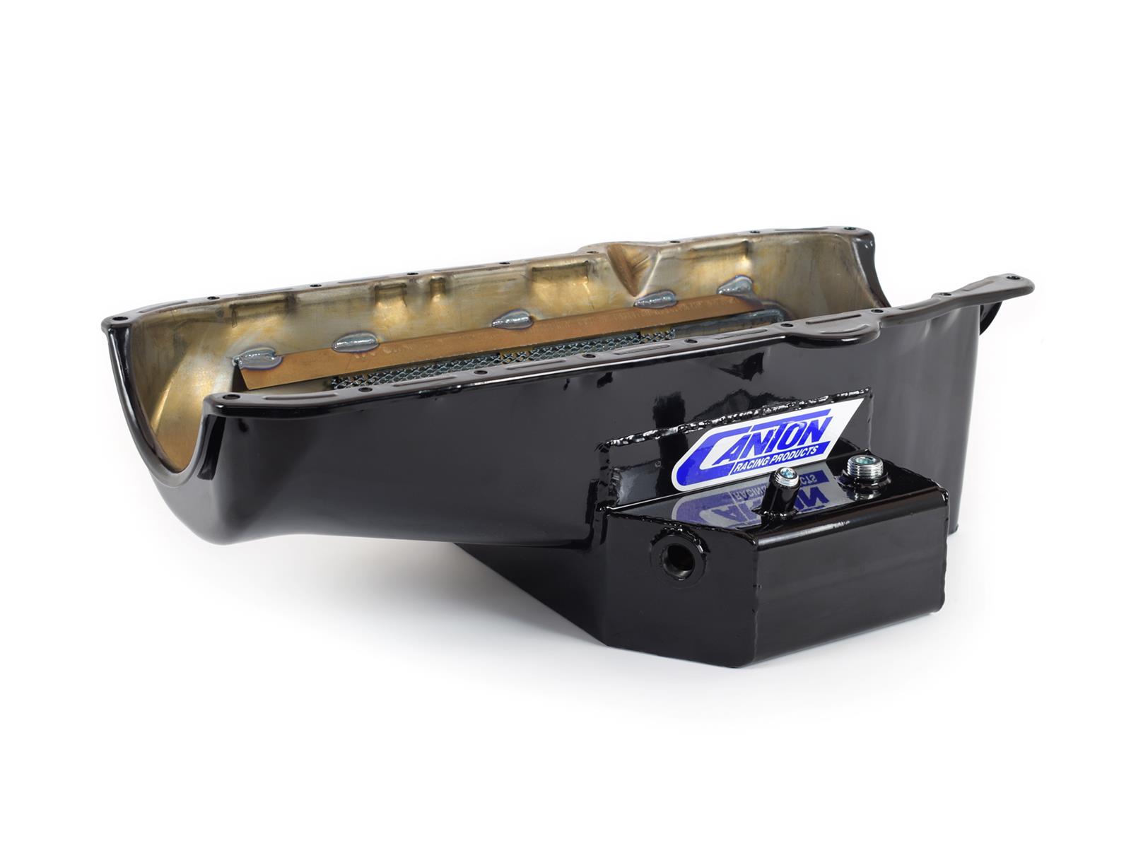 Canton Racing Road Race Series Wet Sump Oil Pans for 1984-1991 CORVETTE - 15-240TBLK Pan, Sump, Steel, Black Powdercoated, Rear Sump, 6 Qt., 3.75 in. Stroke, Passenger Side Dipstick, Chevy, Small Block, Each thumbnail 2