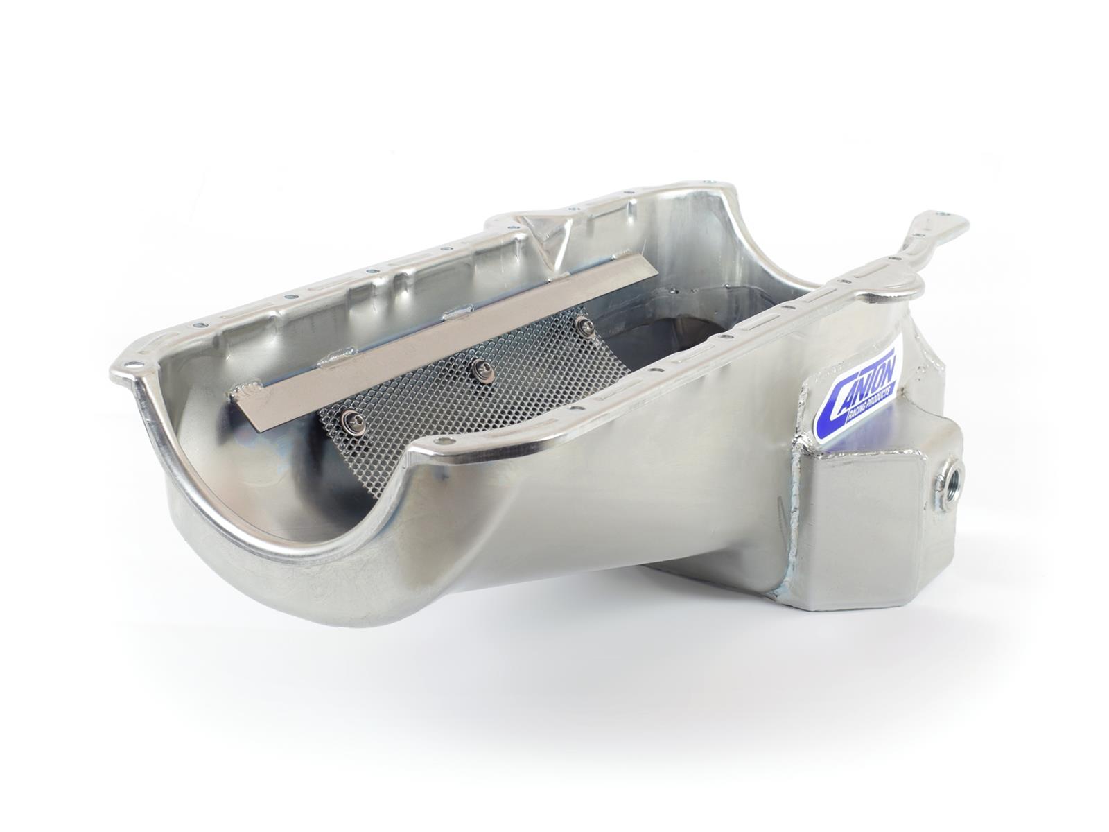 Canton Racing Road Race Series Wet Sump Oil Pans for 1993-1997 CAMARO, FIREBIRD, 1994-1996 IMPALA - 15-242T Pan, Race, Steel, 5 qt., Rear Sump, Chevy, Small Block, Each thumbnail 2