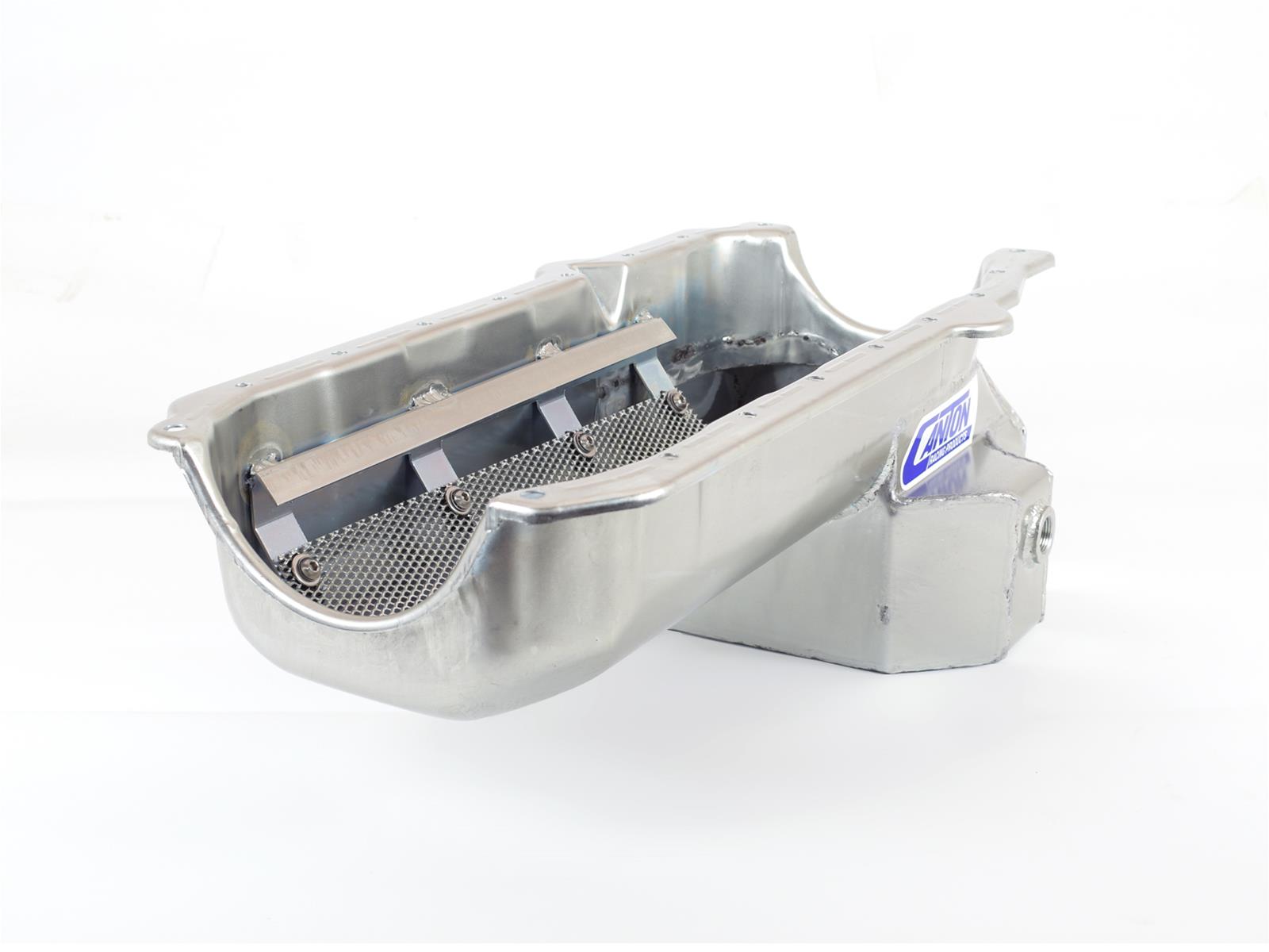 Canton Racing Road Race Series Wet Sump Oil Pans for 1982-1992 CAMARO, FIREBIRD - 15-244T Pan, Race, Steel, 5 qt., Rear Sump, Chevy, Small Block,1986 and Later, Each thumbnail 2