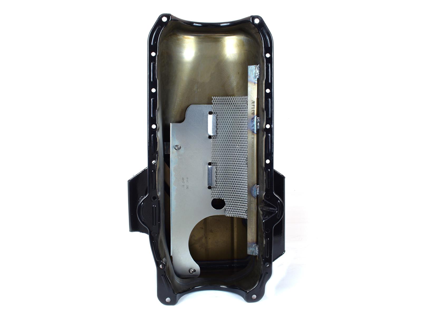 Canton Racing Road Race Series Wet Sump Oil Pans 15-250BLK Pan, Sump, Steel, Black Powdercoated, Rear Sump, 6 Qt., 3.75 in. Stroke, Driver Side Dipstick, Chevy, Small Block, Each thumbnail 4
